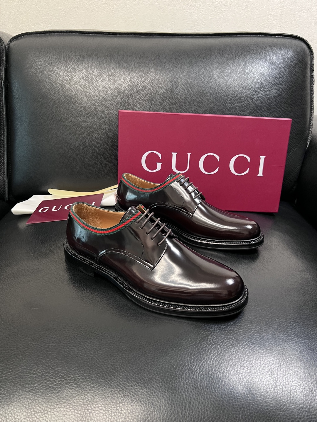 Gucci 高品质  顶级工艺品  古奇  皮鞋专柜新款原厂配置，意大利进口牛皮面料，进口牛皮内里垫，透