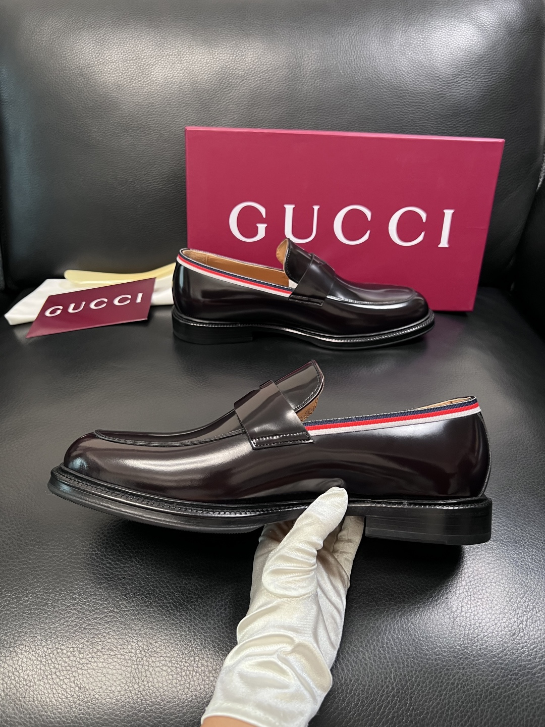 Gucci 高品质  顶级工艺品  古奇  皮鞋专柜新款原厂配置，意大利进口牛皮面料，进口牛皮内里垫，透