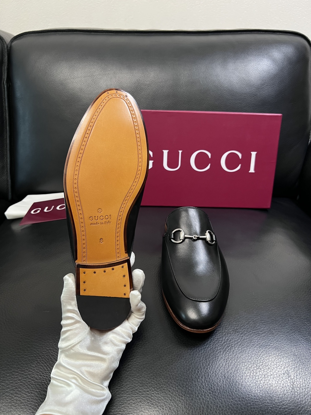 Gucci 高品质  顶级工艺品  古奇  皮鞋专柜新款原厂配置，意大利进口牛皮面料，进口牛皮内里垫，透