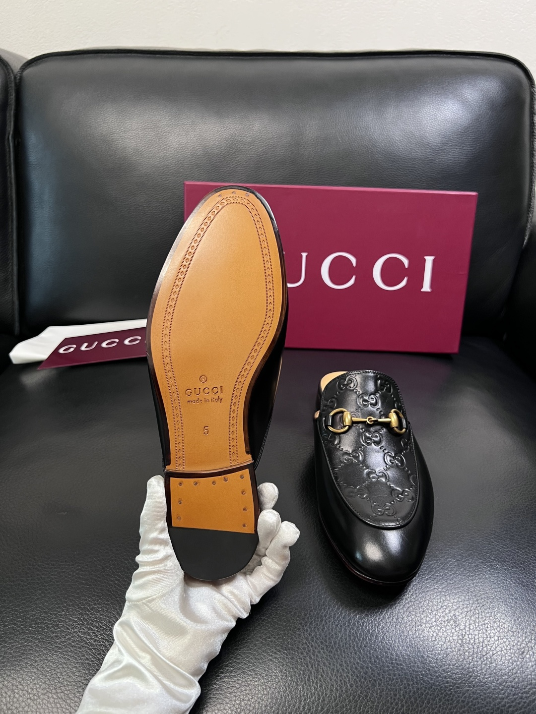 Gucci 高品质  顶级工艺品  古奇  皮鞋专柜新款原厂配置，意大利进口牛皮面料，进口牛皮内里垫，透