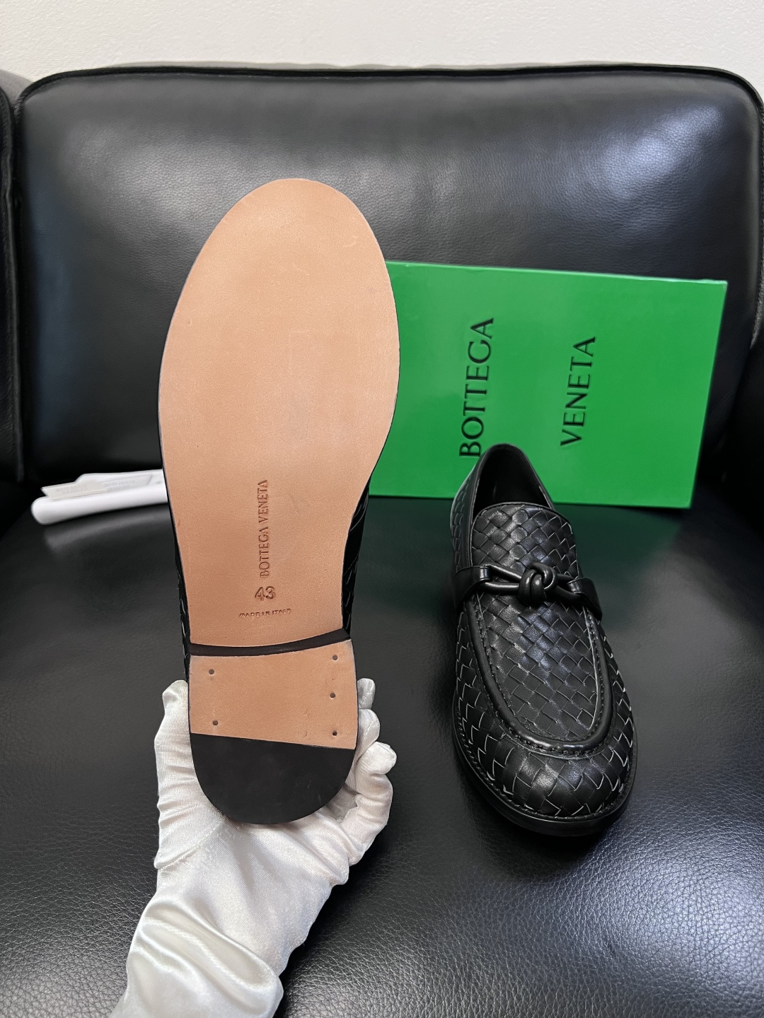 BOTTEGA  VENETA  顶级代购  葆蝶家 专柜同步，鞋面意大利进口编织牛皮面料，透气牛皮内里