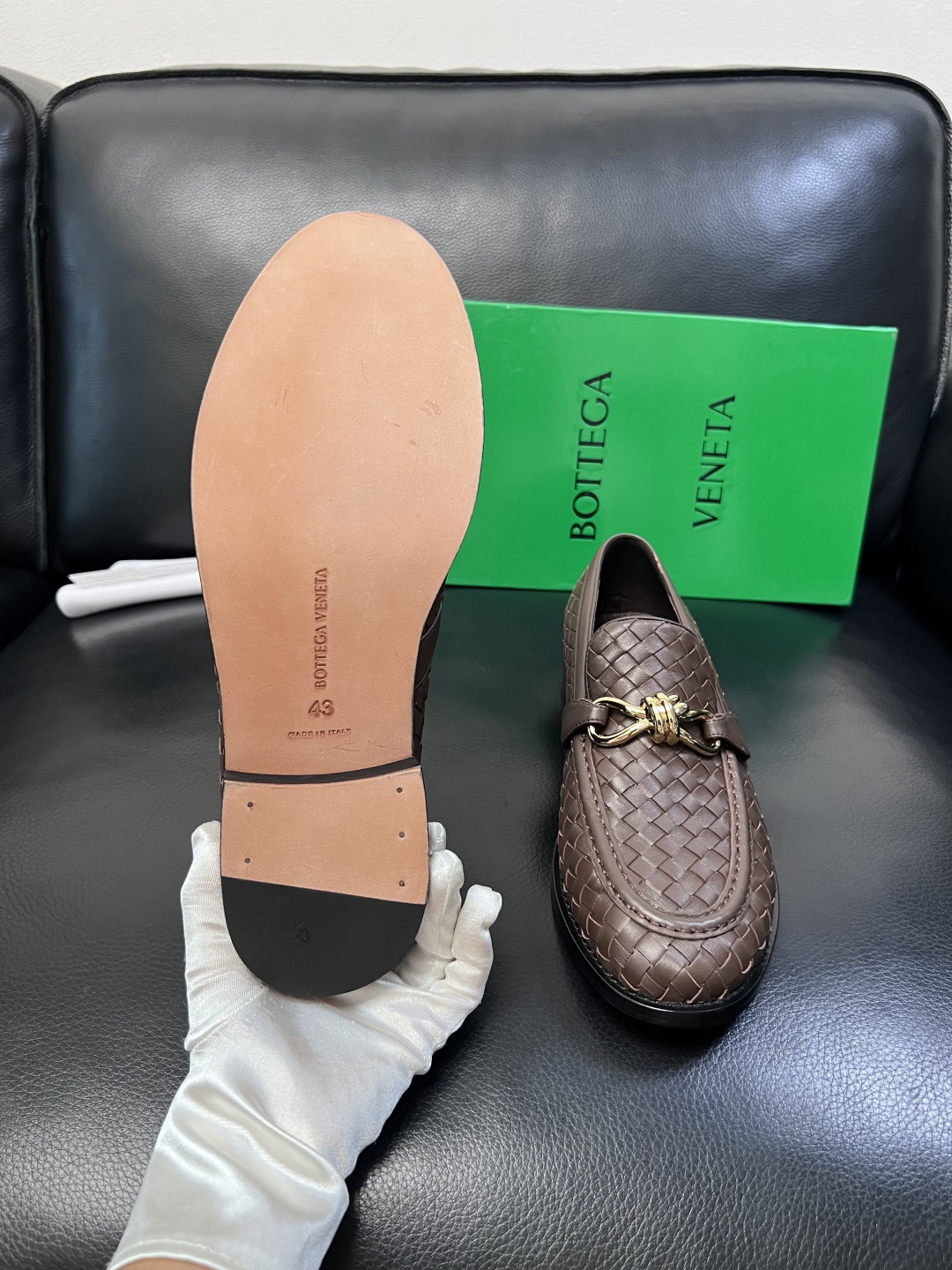 BOTTEGA  VENETA  顶级代购  葆蝶家 专柜同步，鞋面意大利进口编织牛皮面料，透气牛皮内里