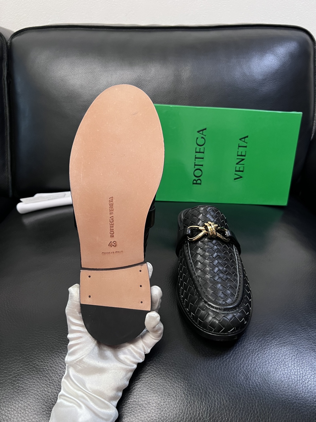 BOTTEGA  VENETA  顶级代购  葆蝶家 专柜同步，鞋面意大利进口编织牛皮面料，透气牛皮内里
