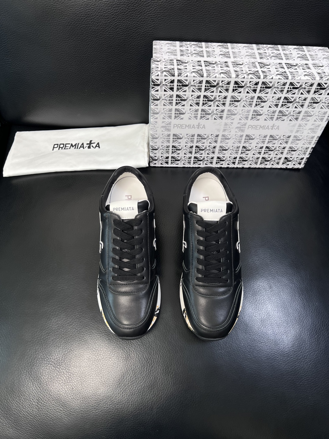 ⚠️只换码不退⚠️   PREMIATA 高品质   顶级工艺品  普瑞米亚达 小牛皮低帮运动鞋本款运动