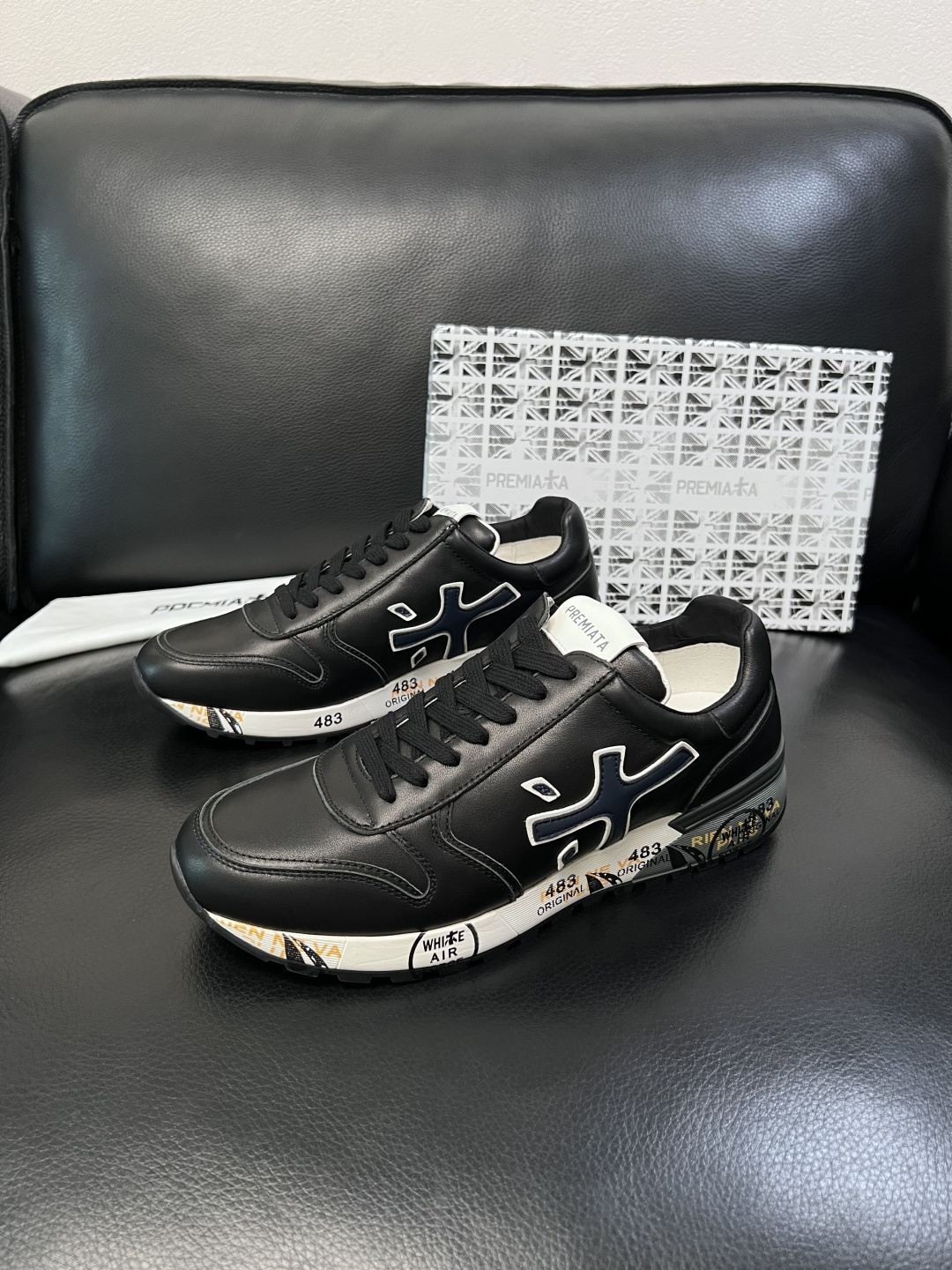 ⚠️只换码不退⚠️   PREMIATA 高品质   顶级工艺品  普瑞米亚达 小牛皮低帮运动鞋本款运动