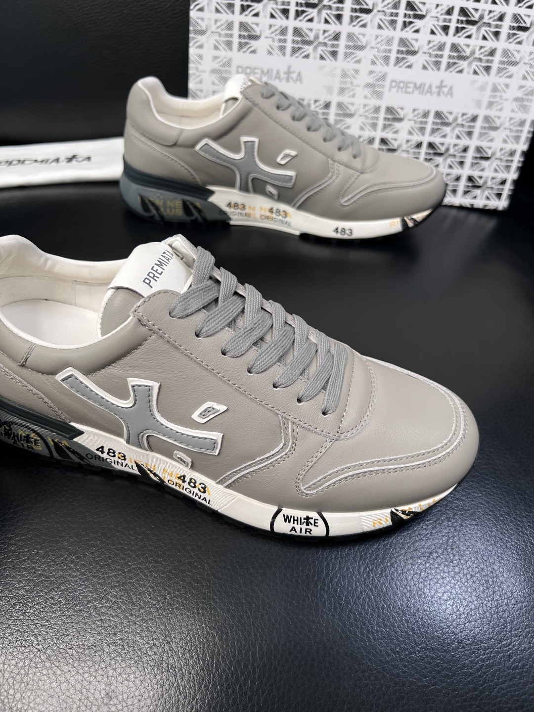 ⚠️只换码不退⚠️   PREMIATA 高品质   顶级工艺品  普瑞米亚达 小牛皮低帮运动鞋本款运动