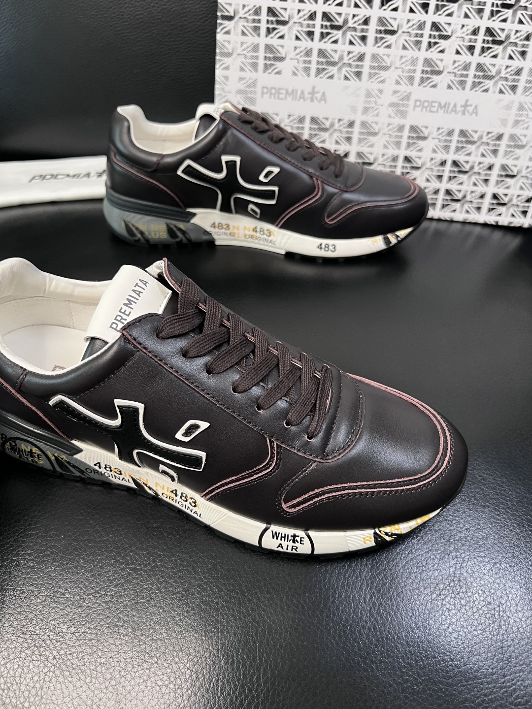 ⚠️只换码不退⚠️   PREMIATA 高品质   顶级工艺品  普瑞米亚达 小牛皮低帮运动鞋本款运动