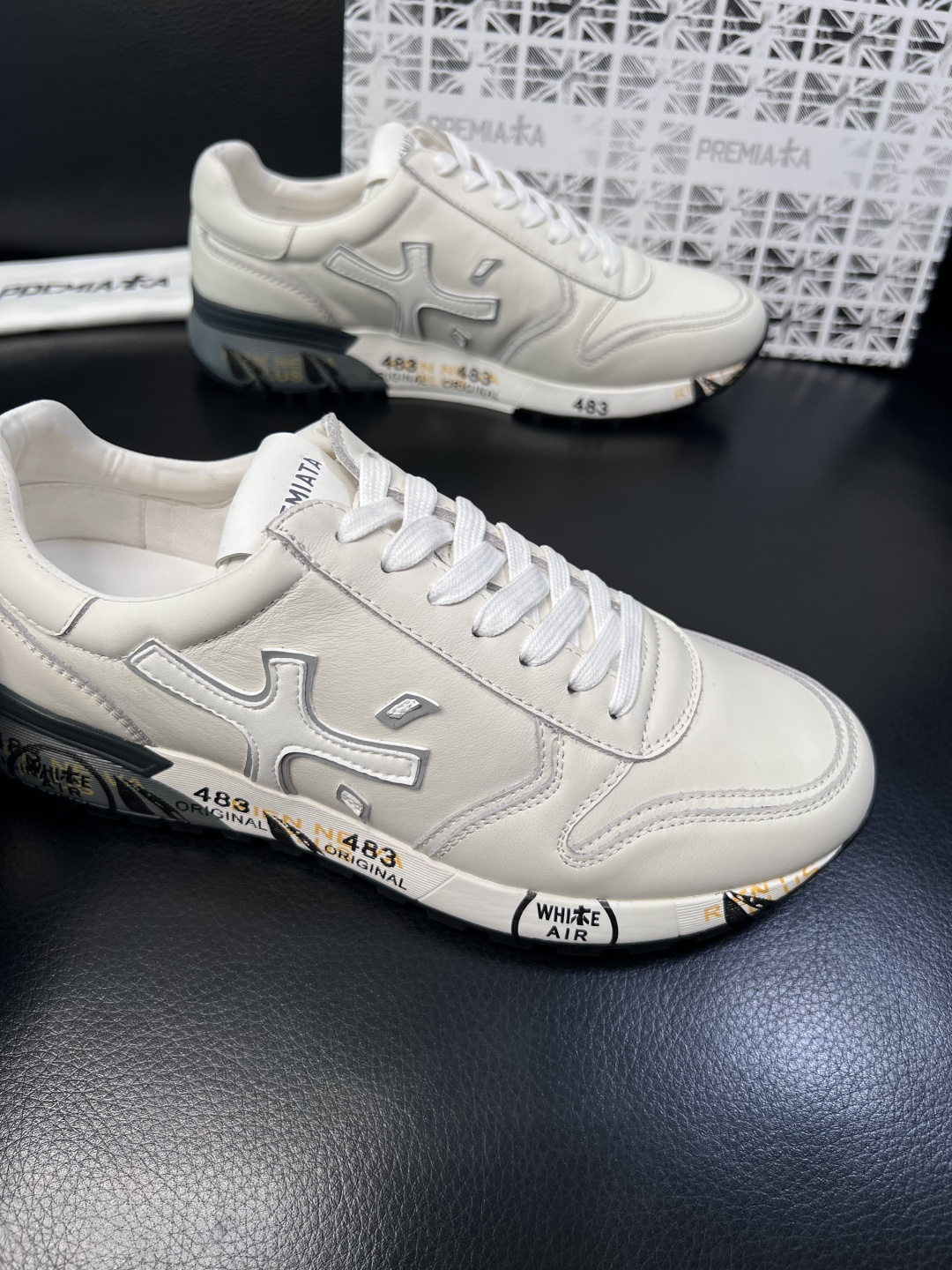 ⚠️只换码不退⚠️   PREMIATA 高品质   顶级工艺品  普瑞米亚达 小牛皮低帮运动鞋本款运动