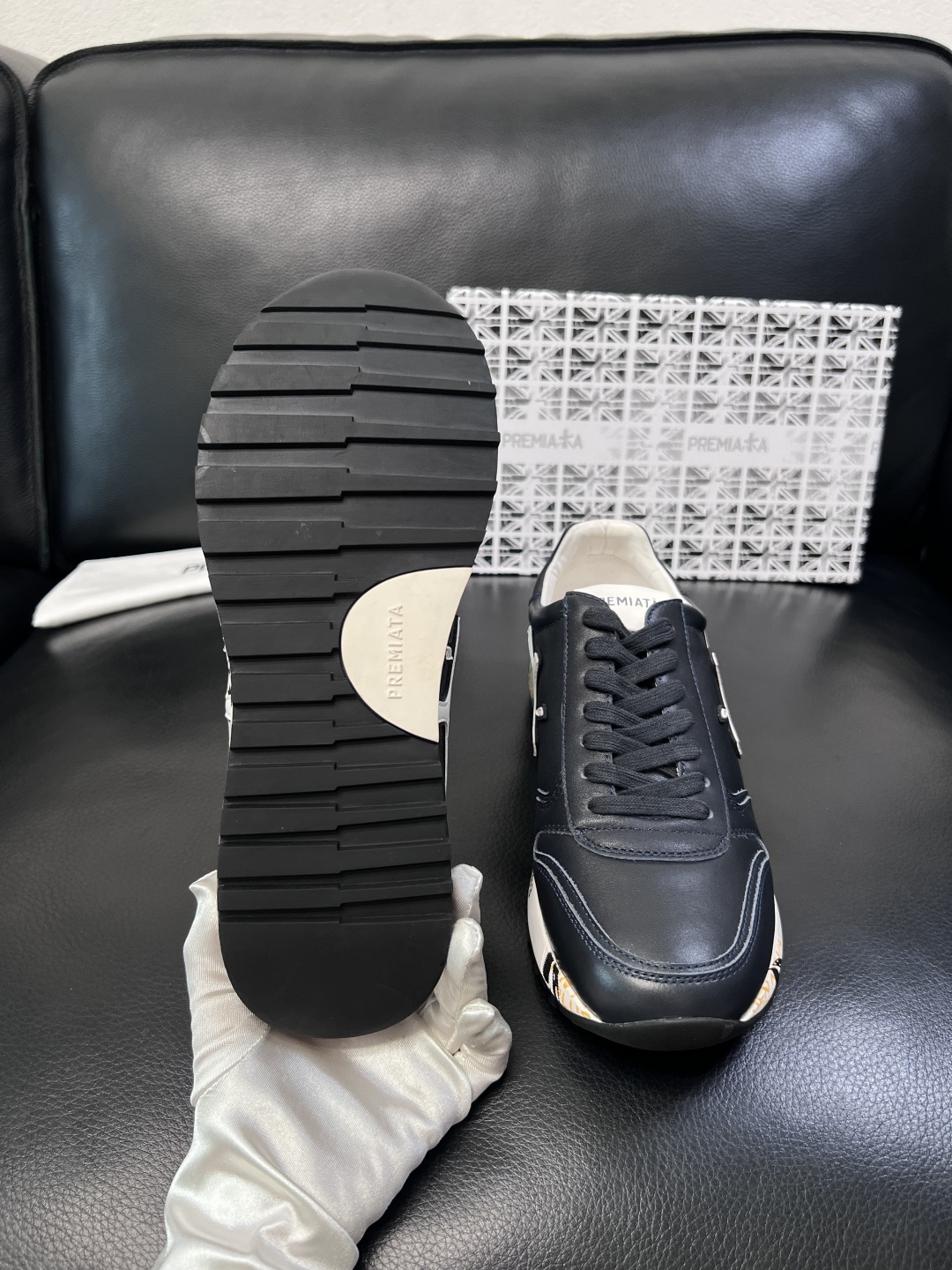 ⚠️只换码不退⚠️   PREMIATA 高品质   顶级工艺品  普瑞米亚达 小牛皮低帮运动鞋本款运动