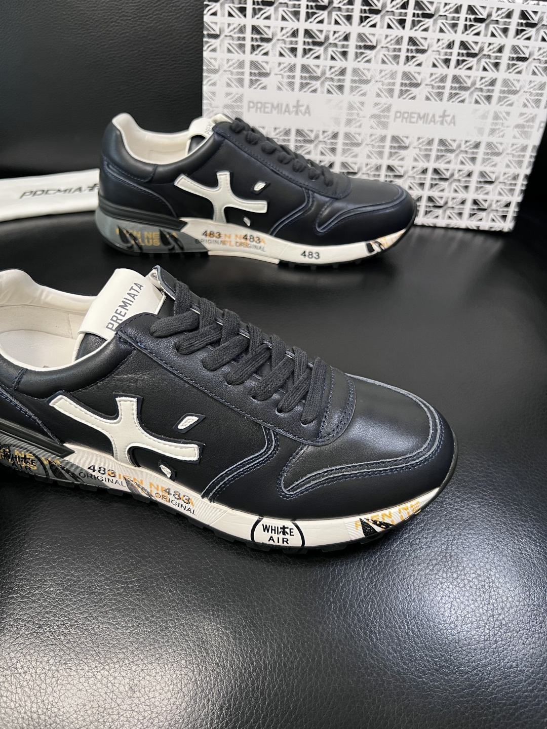 ⚠️只换码不退⚠️   PREMIATA 高品质   顶级工艺品  普瑞米亚达 小牛皮低帮运动鞋本款运动