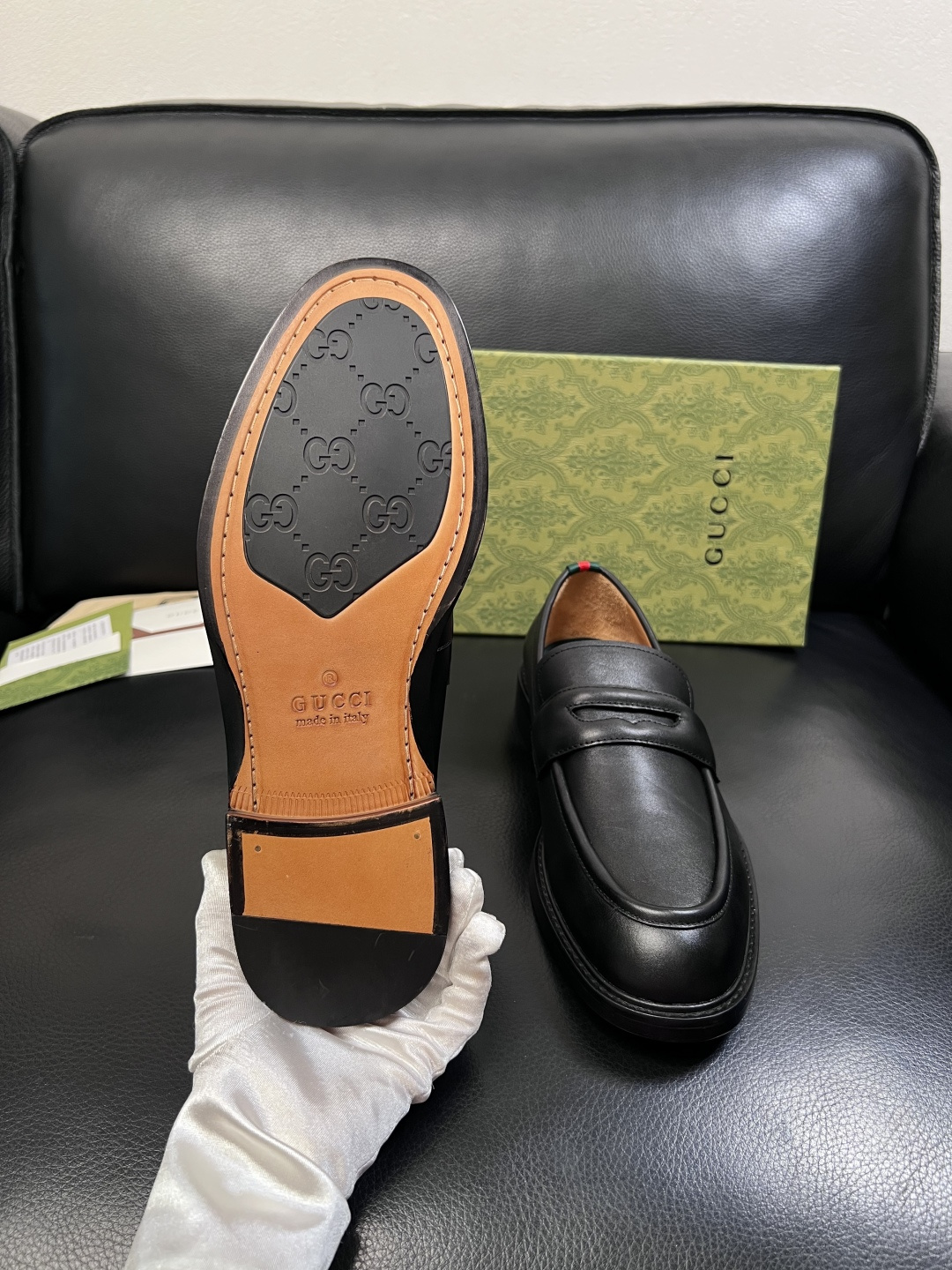 Gucci  高品质  顶级工艺品  古奇  皮鞋系列专柜同步 原厂配置，意大利进口原版牛皮，进口水染牛