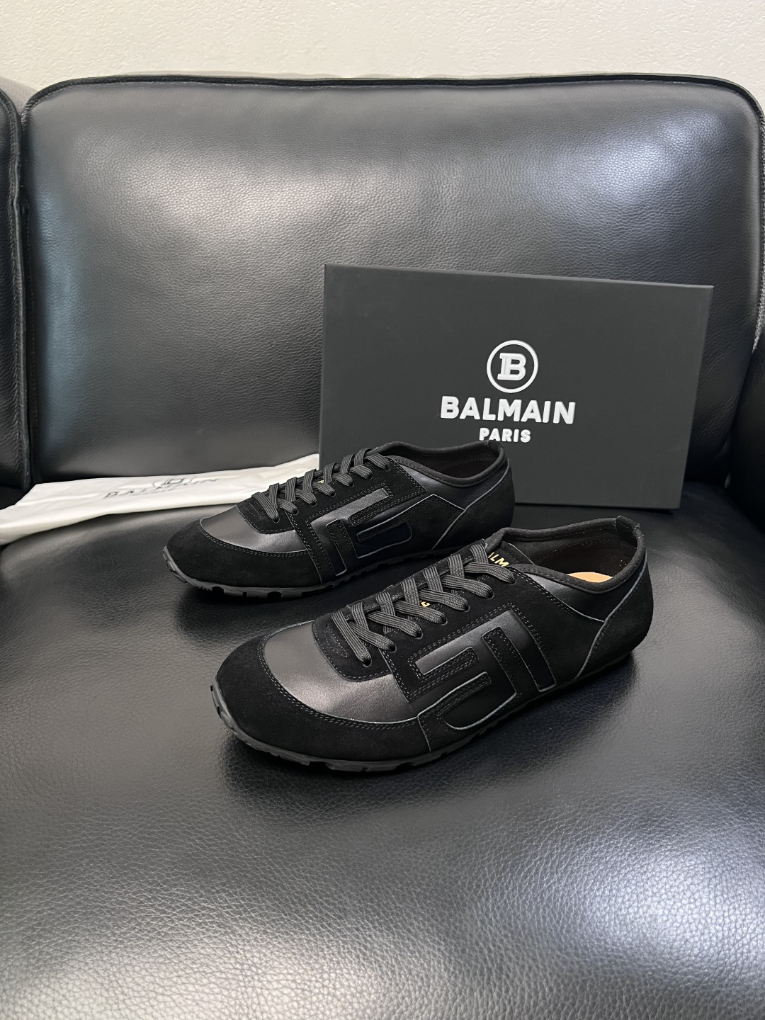 ⚠️只换码不退⚠️    BALMAIN  高品质  巴尔曼  顶级工艺品  专柜新品同步，鞋面意大利进