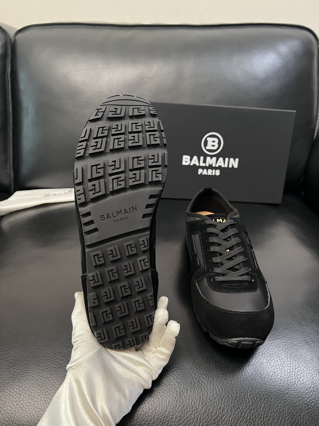 ⚠️只换码不退⚠️    BALMAIN  高品质  巴尔曼  顶级工艺品  专柜新品同步，鞋面意大利进