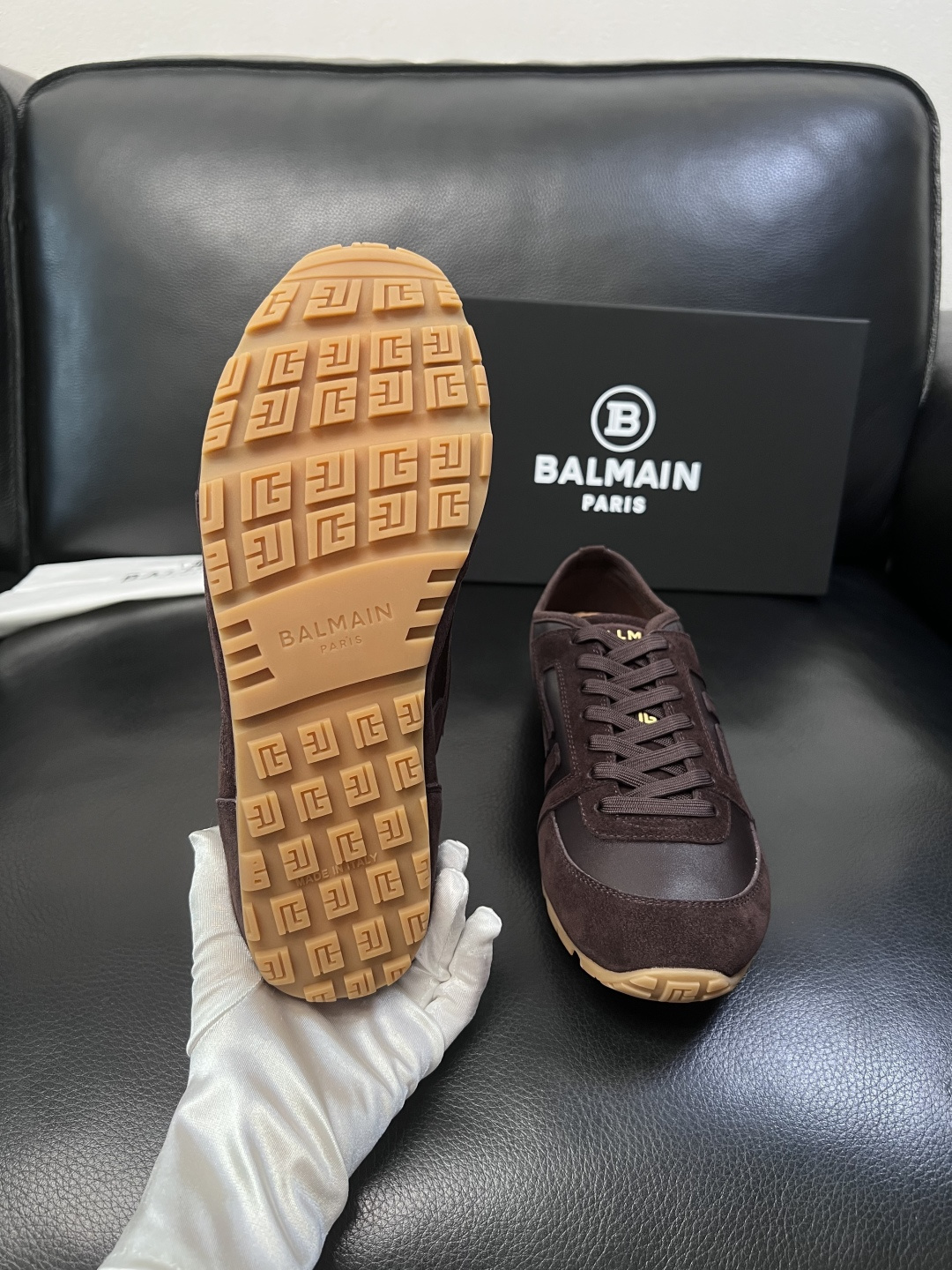 ⚠️只换码不退⚠️    BALMAIN  高品质  巴尔曼  顶级工艺品  专柜新品同步，鞋面意大利进