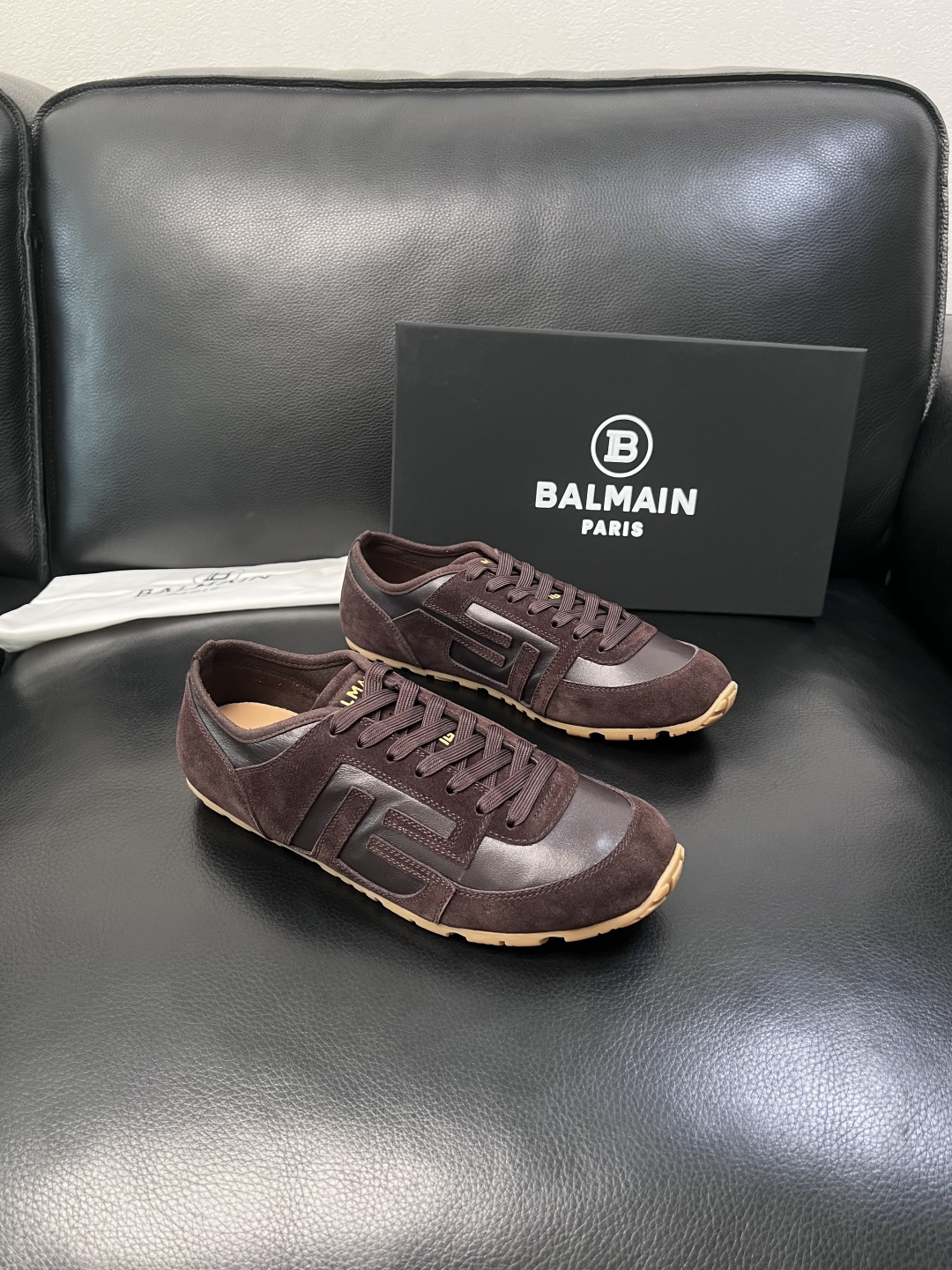 ⚠️只换码不退⚠️    BALMAIN  高品质  巴尔曼  顶级工艺品  专柜新品同步，鞋面意大利进