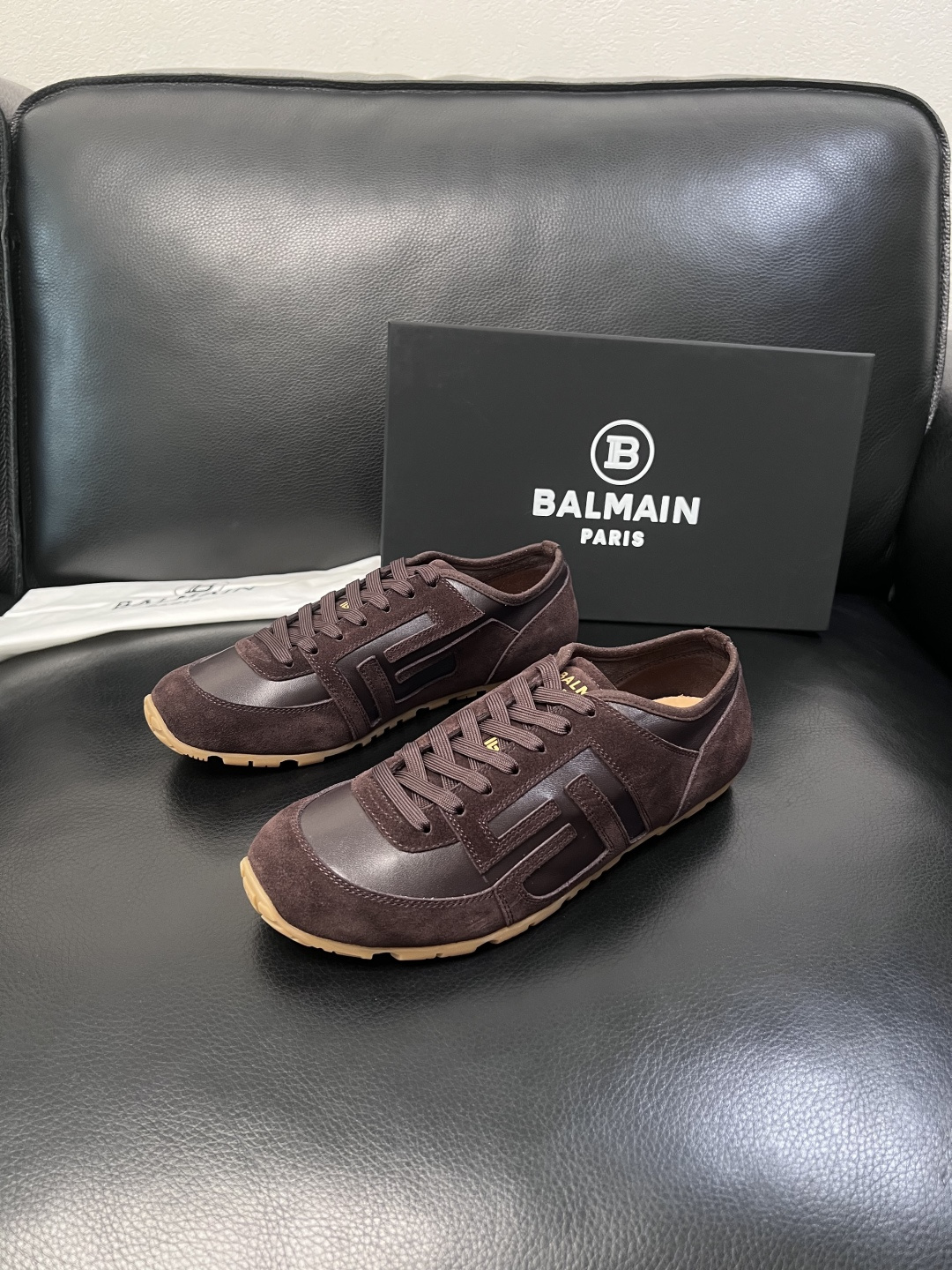 ⚠️只换码不退⚠️    BALMAIN  高品质  巴尔曼  顶级工艺品  专柜新品同步，鞋面意大利进