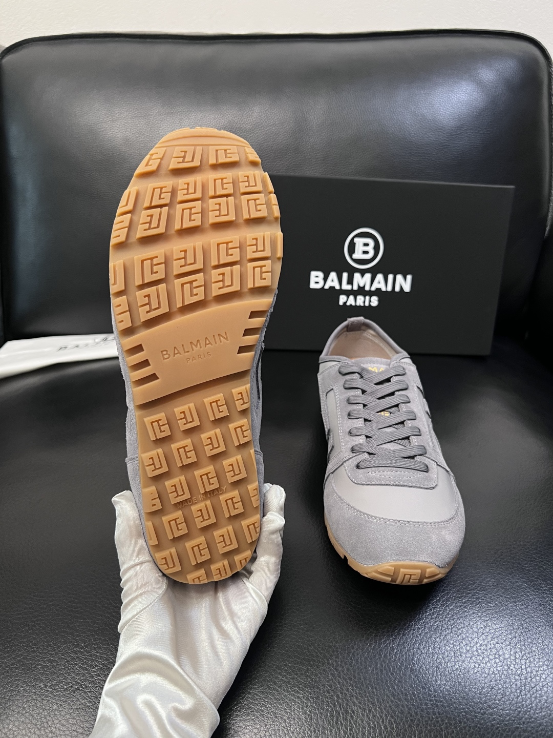⚠️只换码不退⚠️    BALMAIN  高品质  巴尔曼  顶级工艺品  专柜新品同步，鞋面意大利进
