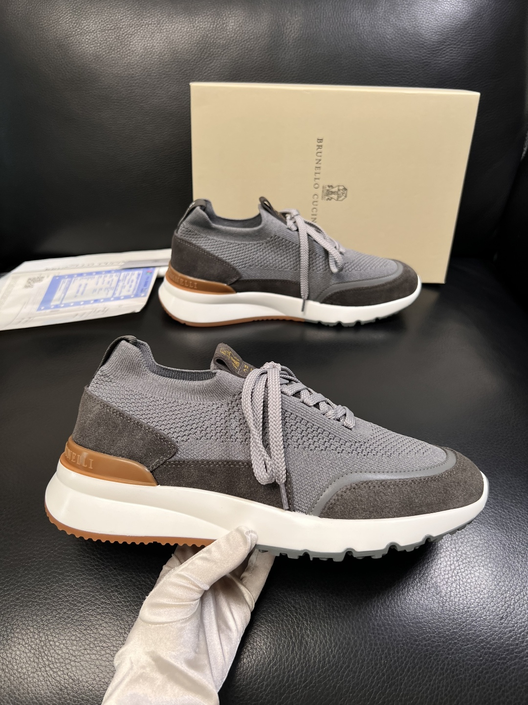 Brunello Cucinelli  高品质 顶级工艺品  BC  专柜同步原厂配置，意大利进口牛皮面