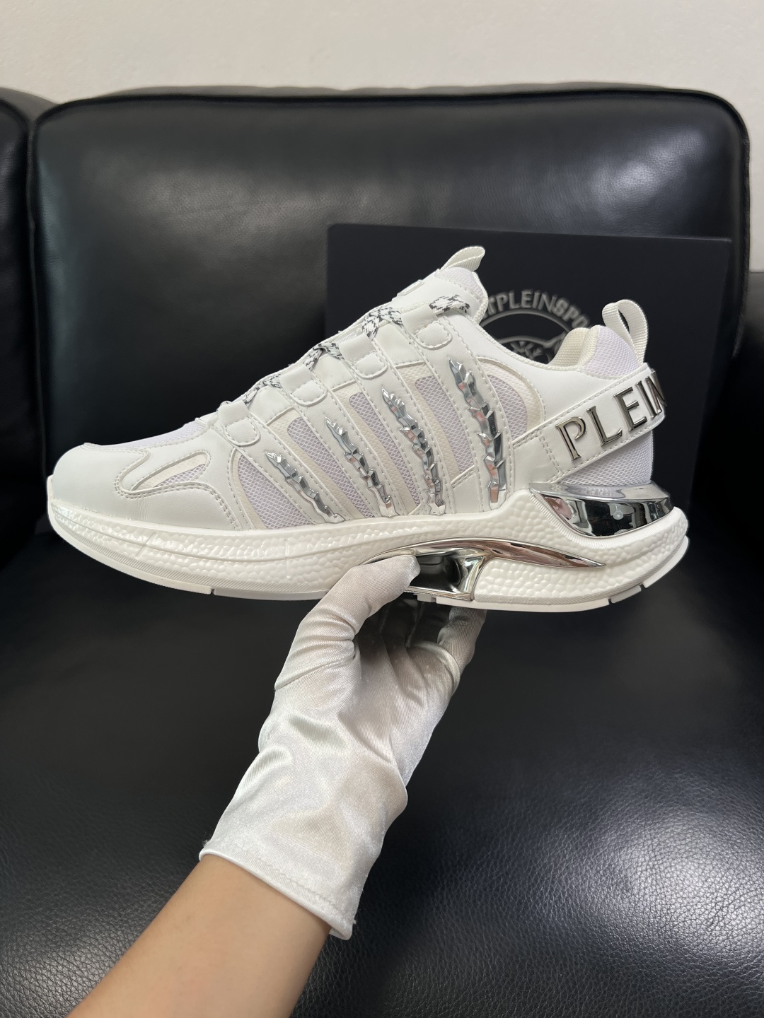PHILIPPPLEIN  高品质 顶级工艺品 菲利普PP 新品专柜同步原厂配置，意大利进口牛皮搭配网布