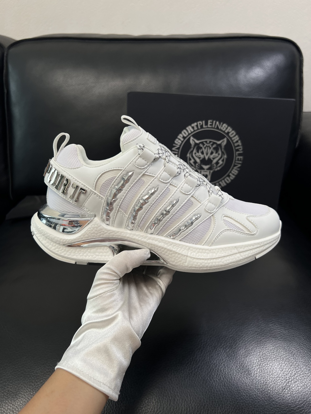 PHILIPPPLEIN  高品质 顶级工艺品 菲利普PP 新品专柜同步原厂配置，意大利进口牛皮搭配网布