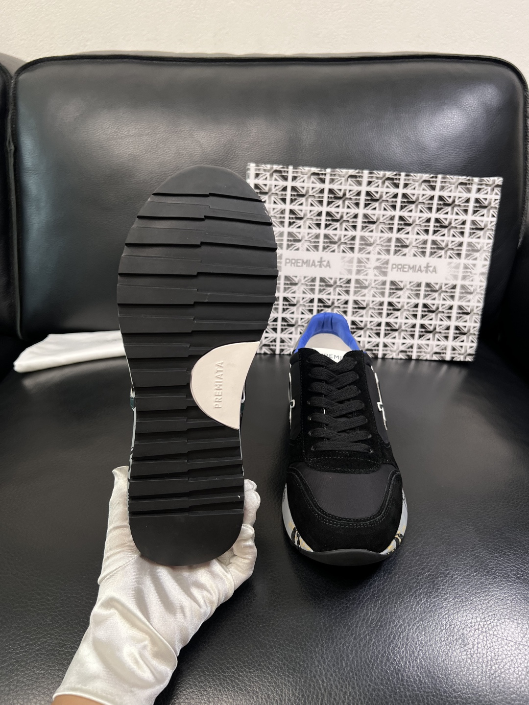 ⚠️只换码不退⚠️   PREMIATA 高品质   顶级工艺品  普瑞米亚达 小牛皮低帮运动鞋本款运动