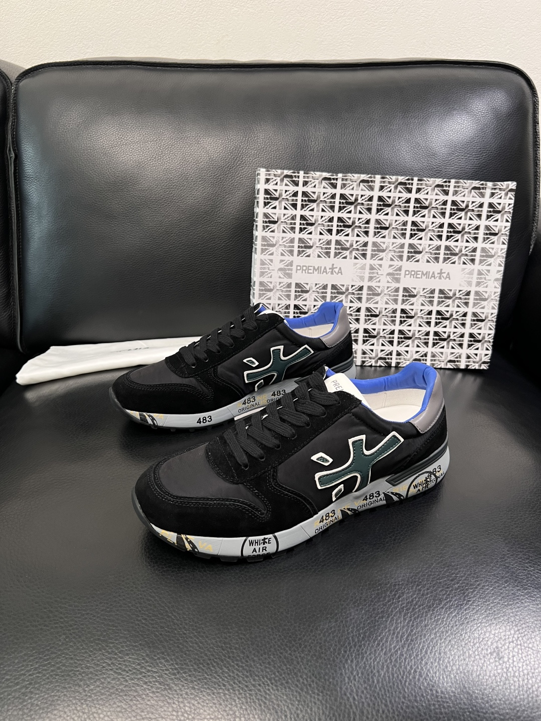 ⚠️只换码不退⚠️   PREMIATA 高品质   顶级工艺品  普瑞米亚达 小牛皮低帮运动鞋本款运动