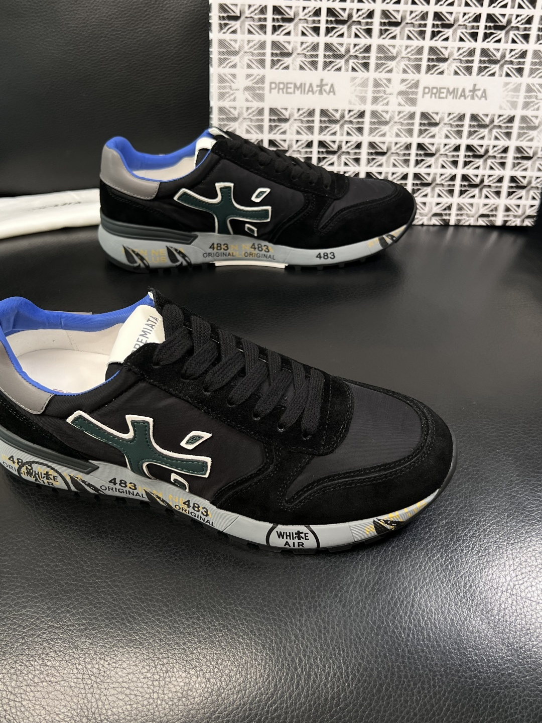 ⚠️只换码不退⚠️   PREMIATA 高品质   顶级工艺品  普瑞米亚达 小牛皮低帮运动鞋本款运动