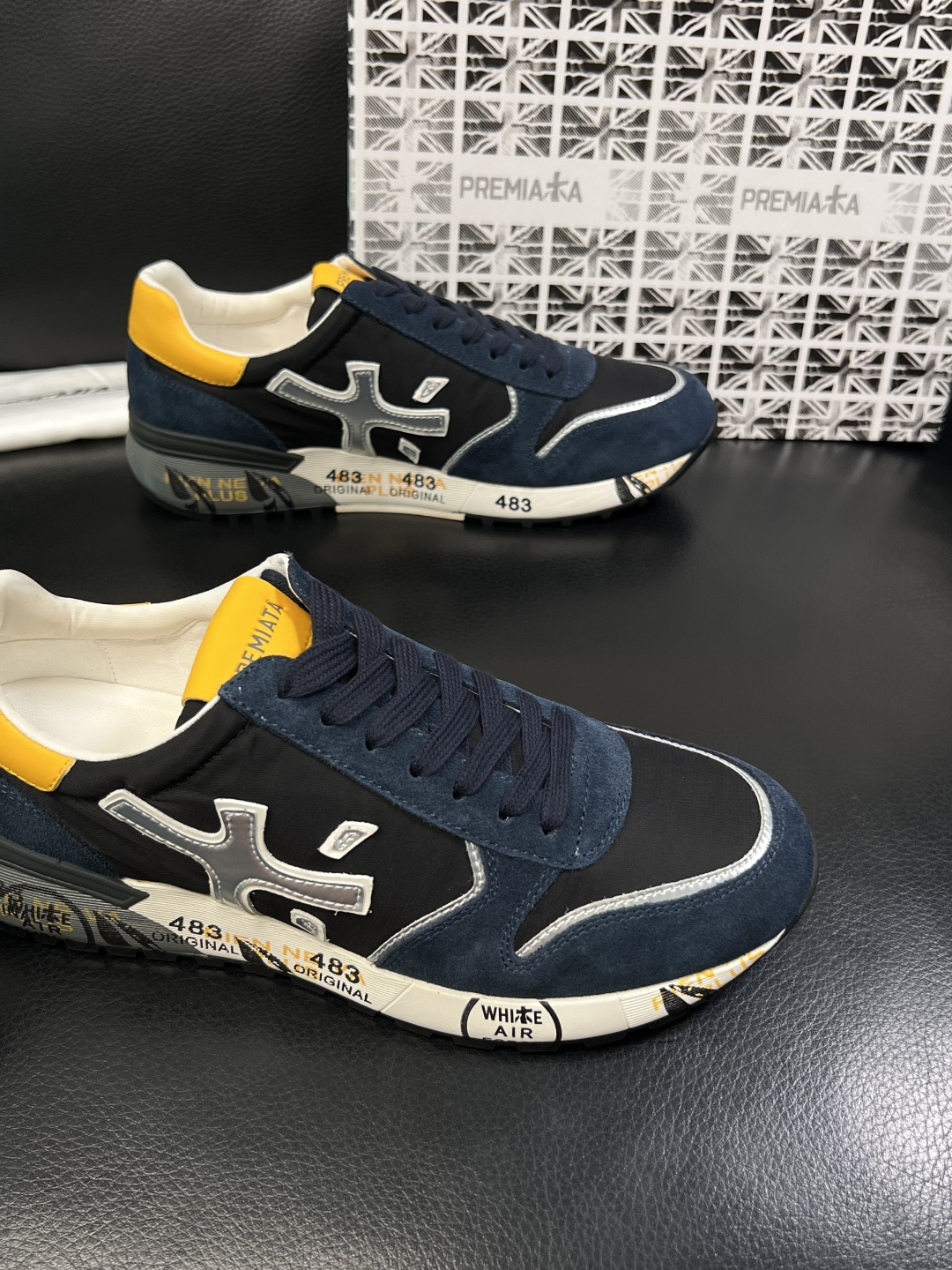 ⚠️只换码不退⚠️   PREMIATA 高品质   顶级工艺品  普瑞米亚达 小牛皮低帮运动鞋本款运动