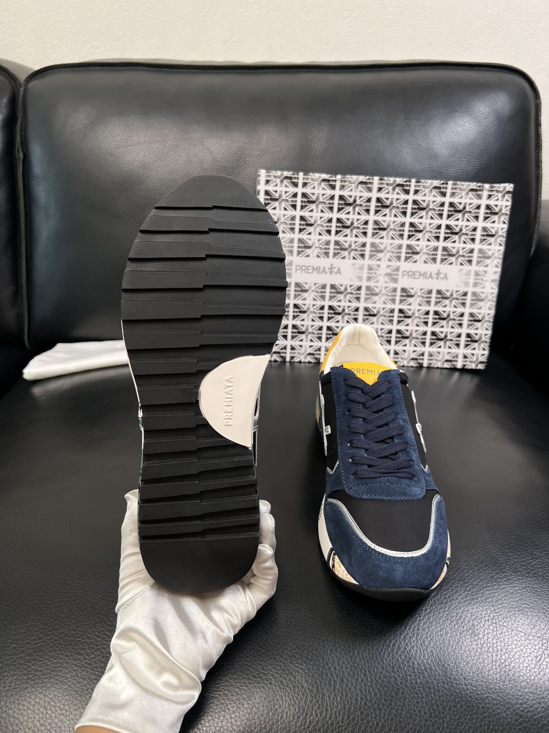 ⚠️只换码不退⚠️   PREMIATA 高品质   顶级工艺品  普瑞米亚达 小牛皮低帮运动鞋本款运动