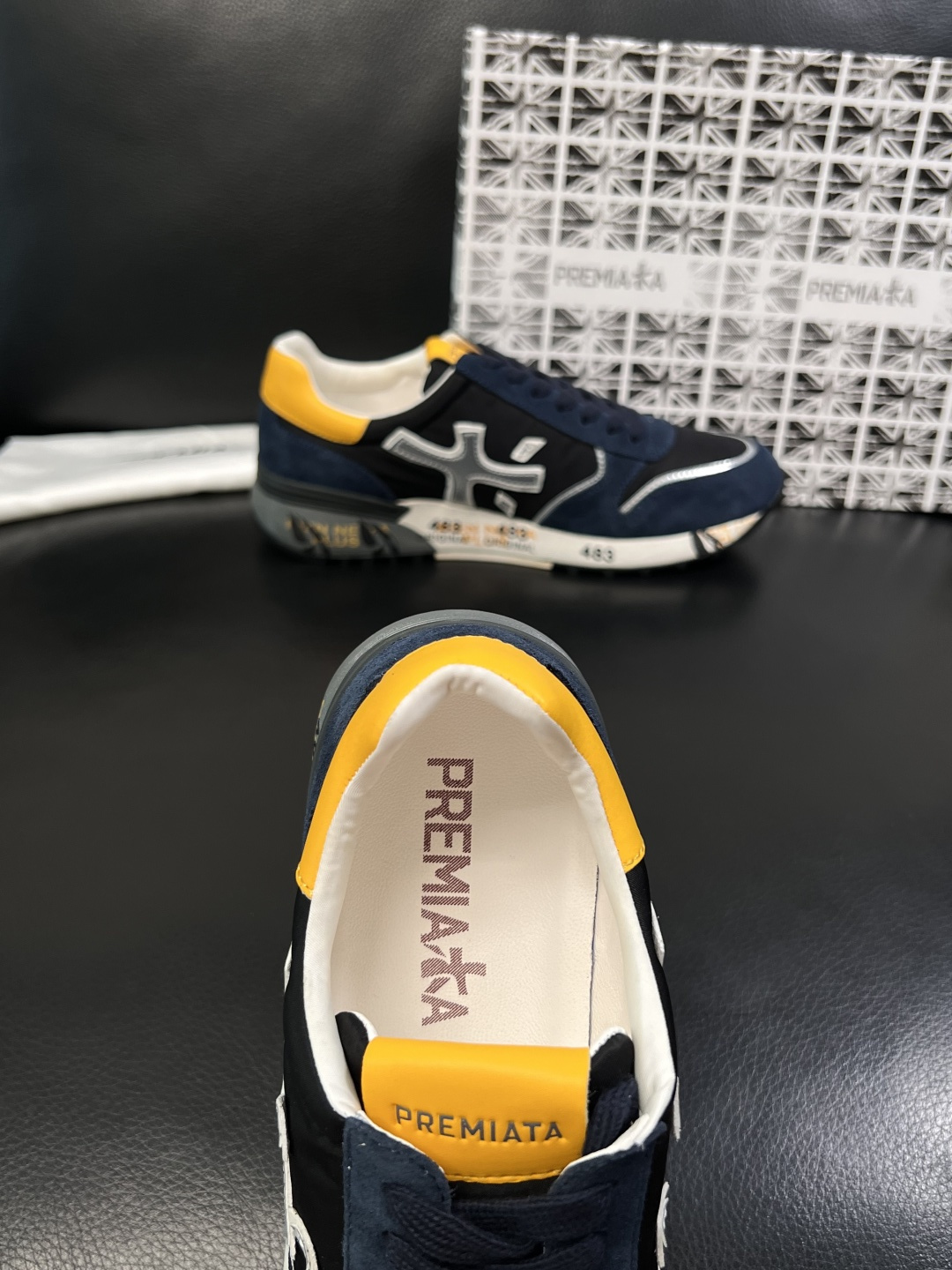 ⚠️只换码不退⚠️   PREMIATA 高品质   顶级工艺品  普瑞米亚达 小牛皮低帮运动鞋本款运动