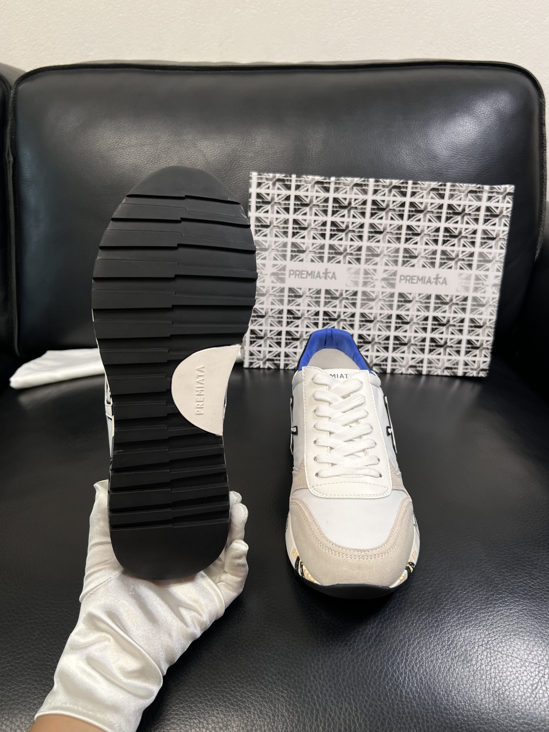 ⚠️只换码不退⚠️   PREMIATA 高品质   顶级工艺品  普瑞米亚达 小牛皮低帮运动鞋本款运动