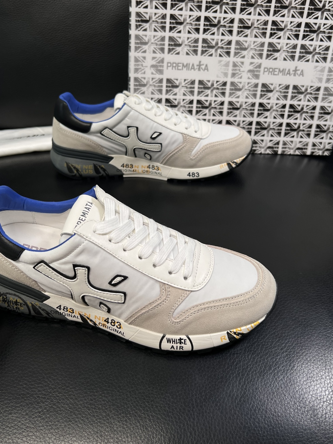 ⚠️只换码不退⚠️   PREMIATA 高品质   顶级工艺品  普瑞米亚达 小牛皮低帮运动鞋本款运动