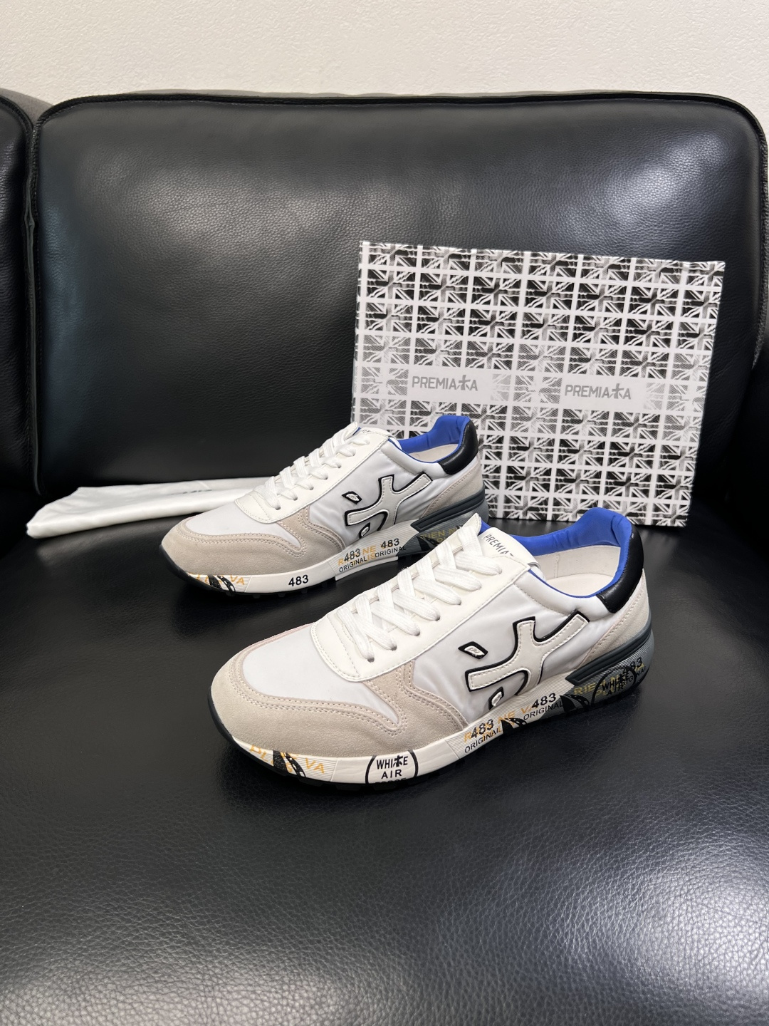 ⚠️只换码不退⚠️   PREMIATA 高品质   顶级工艺品  普瑞米亚达 小牛皮低帮运动鞋本款运动