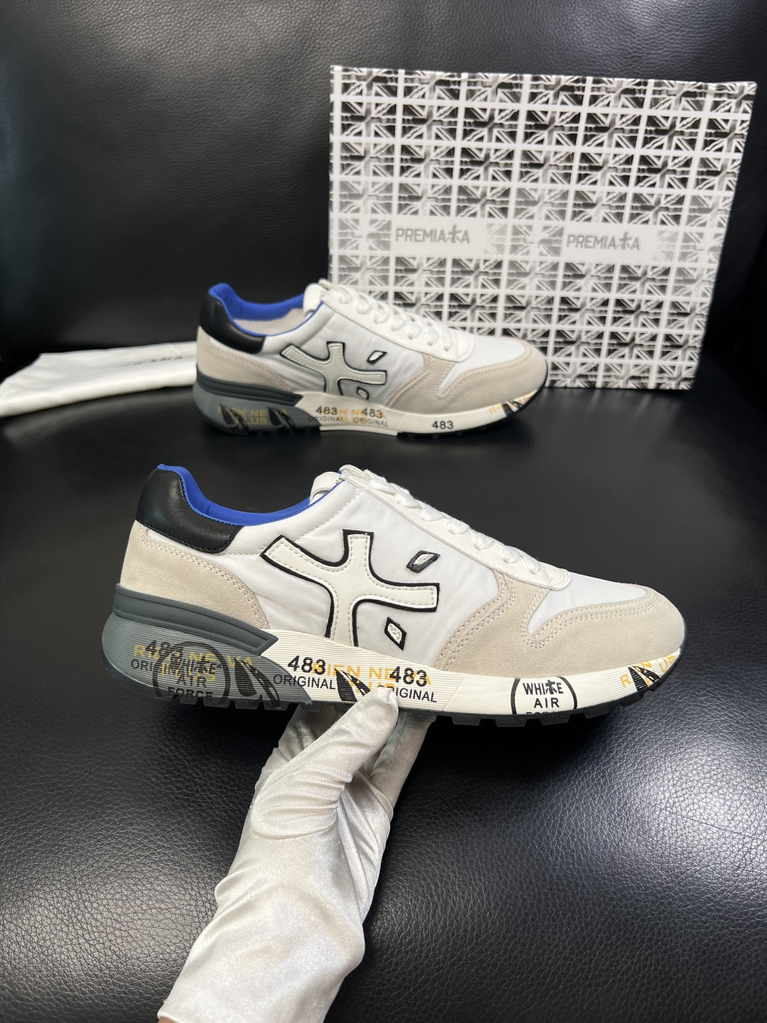 ⚠️只换码不退⚠️   PREMIATA 高品质   顶级工艺品  普瑞米亚达 小牛皮低帮运动鞋本款运动