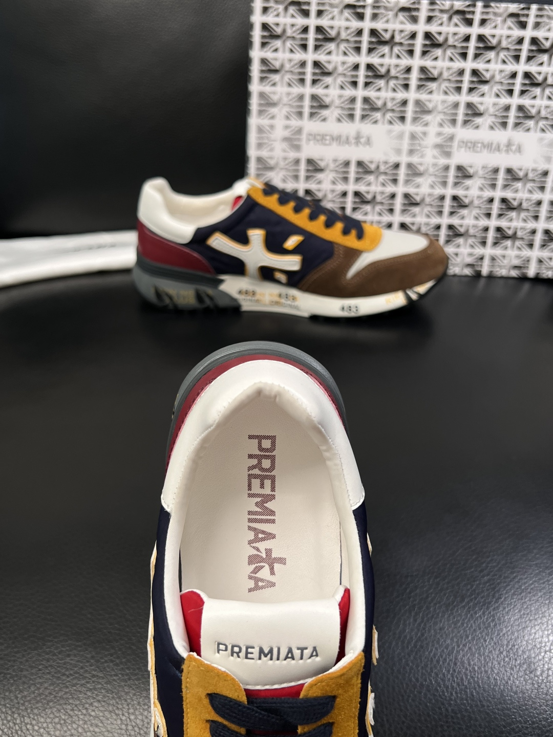 ⚠️只换码不退⚠️   PREMIATA 高品质   顶级工艺品  普瑞米亚达 小牛皮低帮运动鞋本款运动