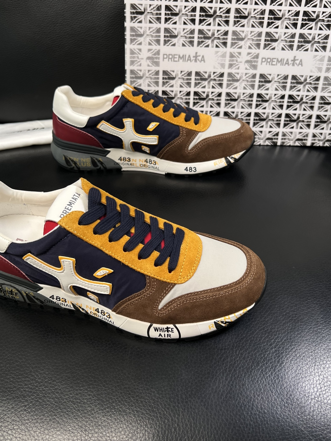 ⚠️只换码不退⚠️   PREMIATA 高品质   顶级工艺品  普瑞米亚达 小牛皮低帮运动鞋本款运动