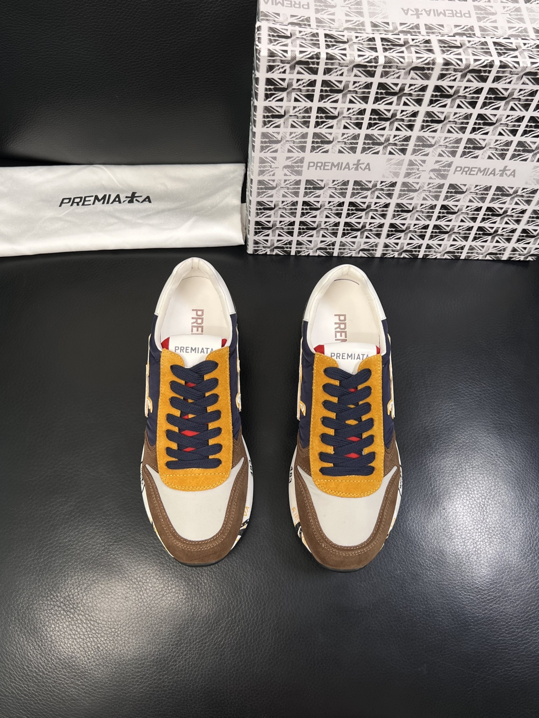 ⚠️只换码不退⚠️   PREMIATA 高品质   顶级工艺品  普瑞米亚达 小牛皮低帮运动鞋本款运动