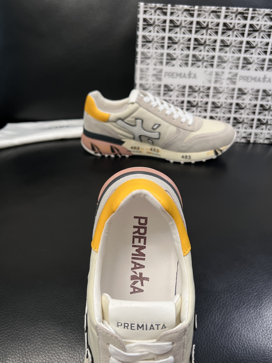 ⚠️只换码不退⚠️   PREMIATA 高品质   顶级工艺品  普瑞米亚达 小牛皮低帮运动鞋本款运动