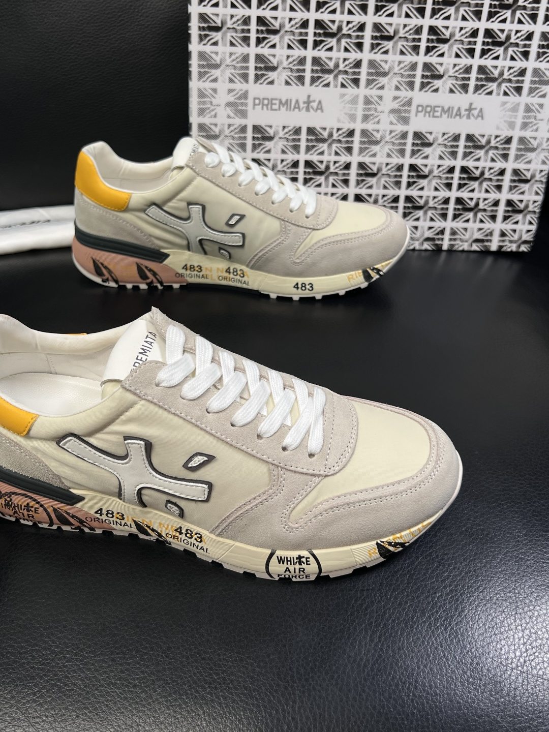 ⚠️只换码不退⚠️   PREMIATA 高品质   顶级工艺品  普瑞米亚达 小牛皮低帮运动鞋本款运动