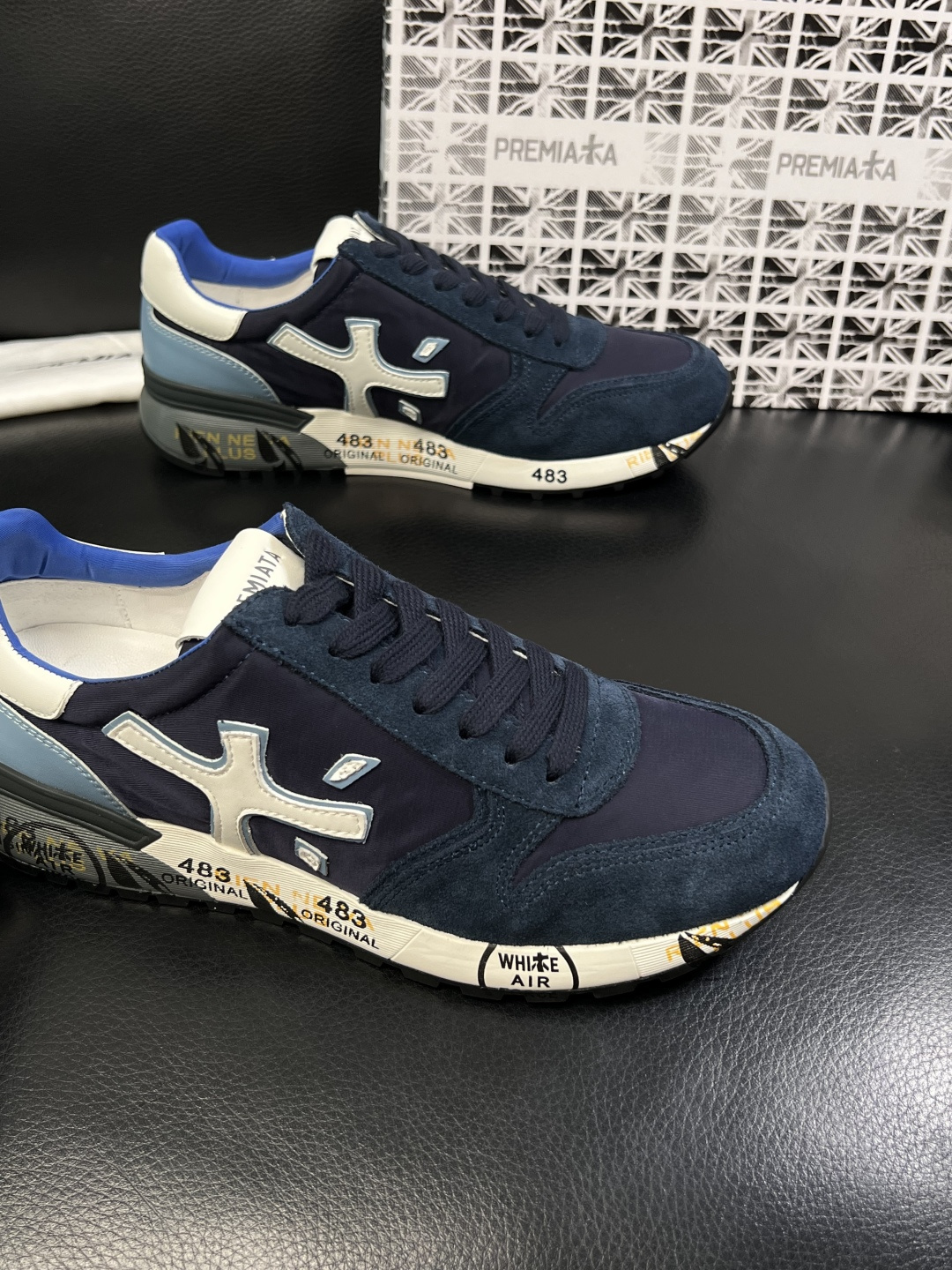 ⚠️只换码不退⚠️   PREMIATA 高品质   顶级工艺品  普瑞米亚达 小牛皮低帮运动鞋本款运动