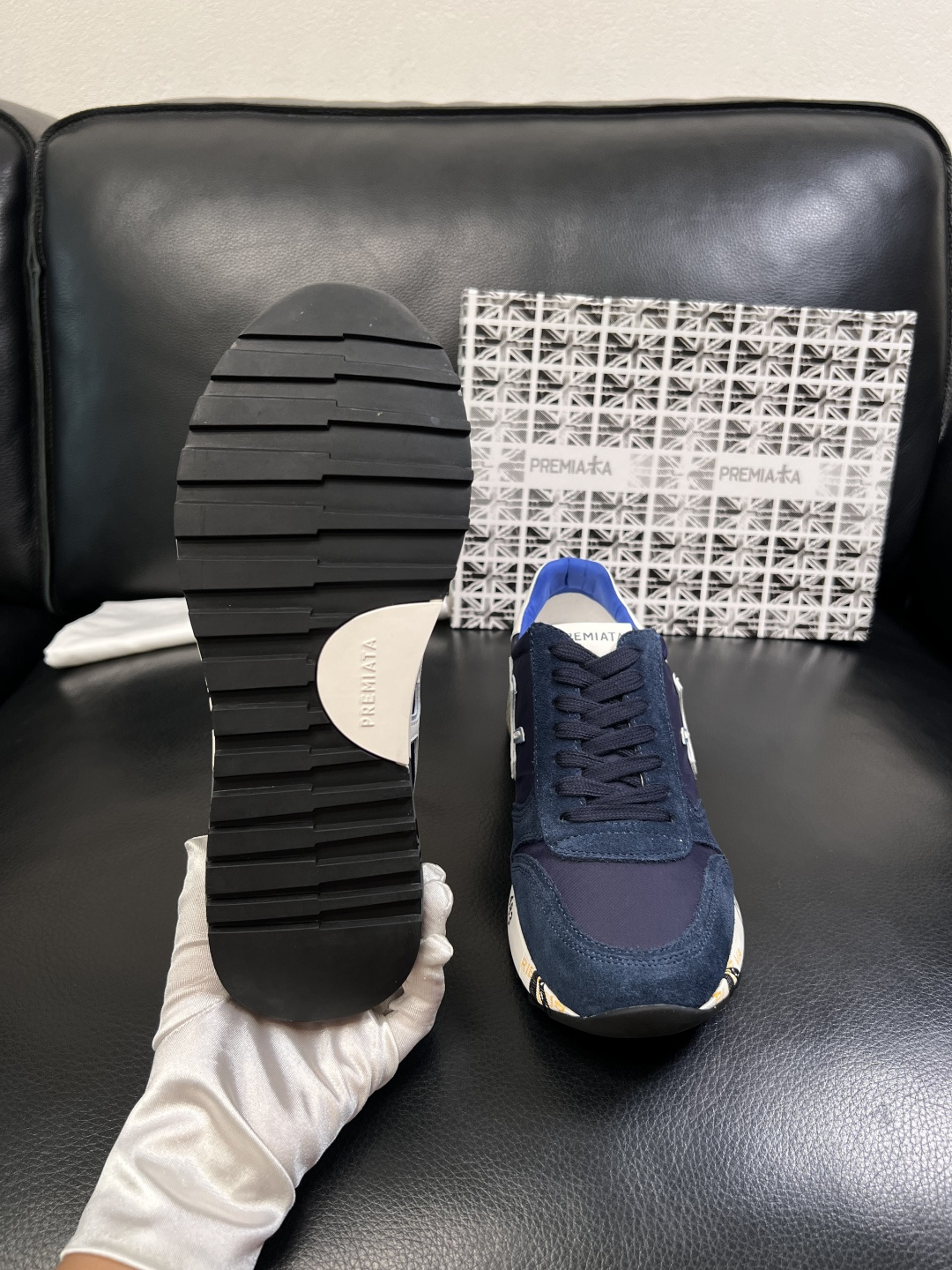⚠️只换码不退⚠️   PREMIATA 高品质   顶级工艺品  普瑞米亚达 小牛皮低帮运动鞋本款运动