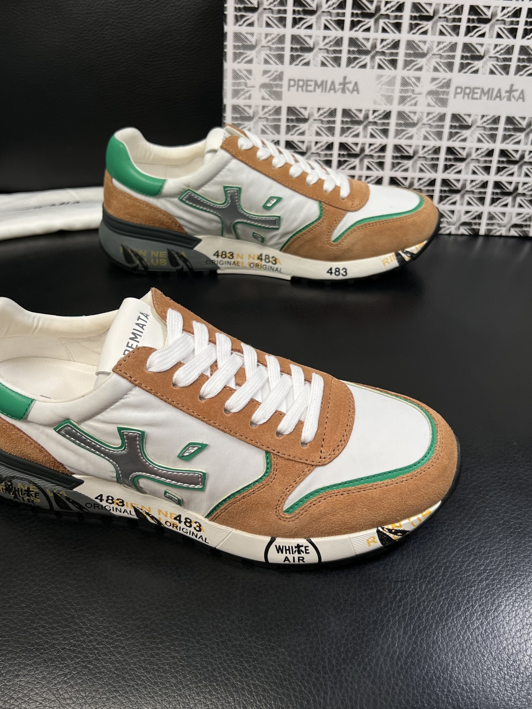 ⚠️只换码不退⚠️   PREMIATA 高品质   顶级工艺品  普瑞米亚达 小牛皮低帮运动鞋本款运动