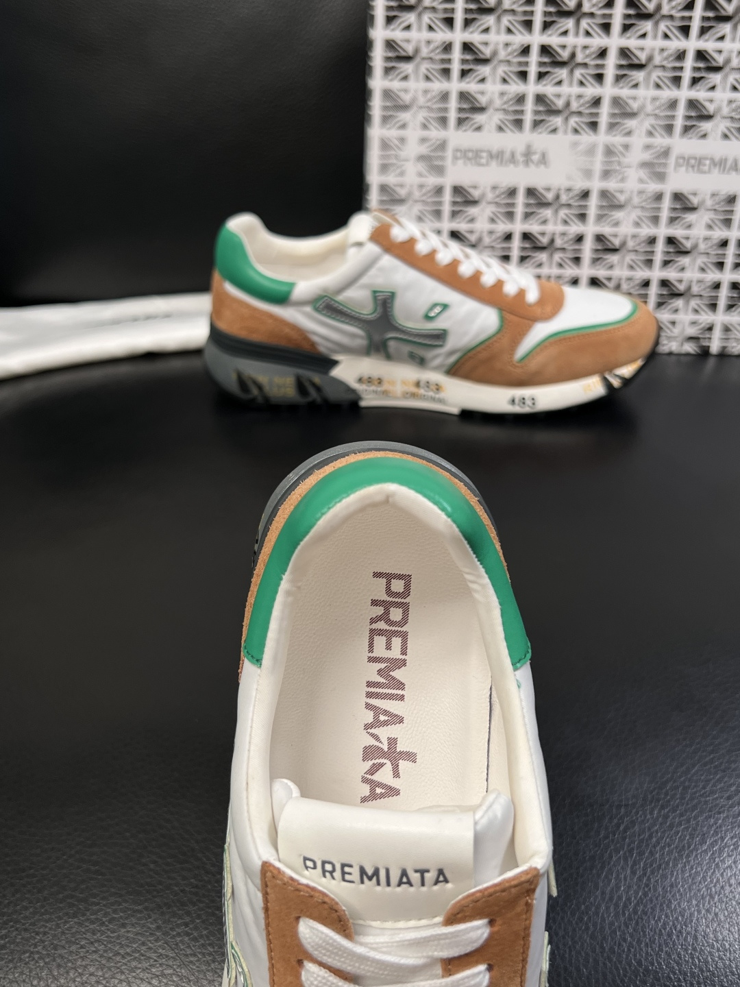 ⚠️只换码不退⚠️   PREMIATA 高品质   顶级工艺品  普瑞米亚达 小牛皮低帮运动鞋本款运动