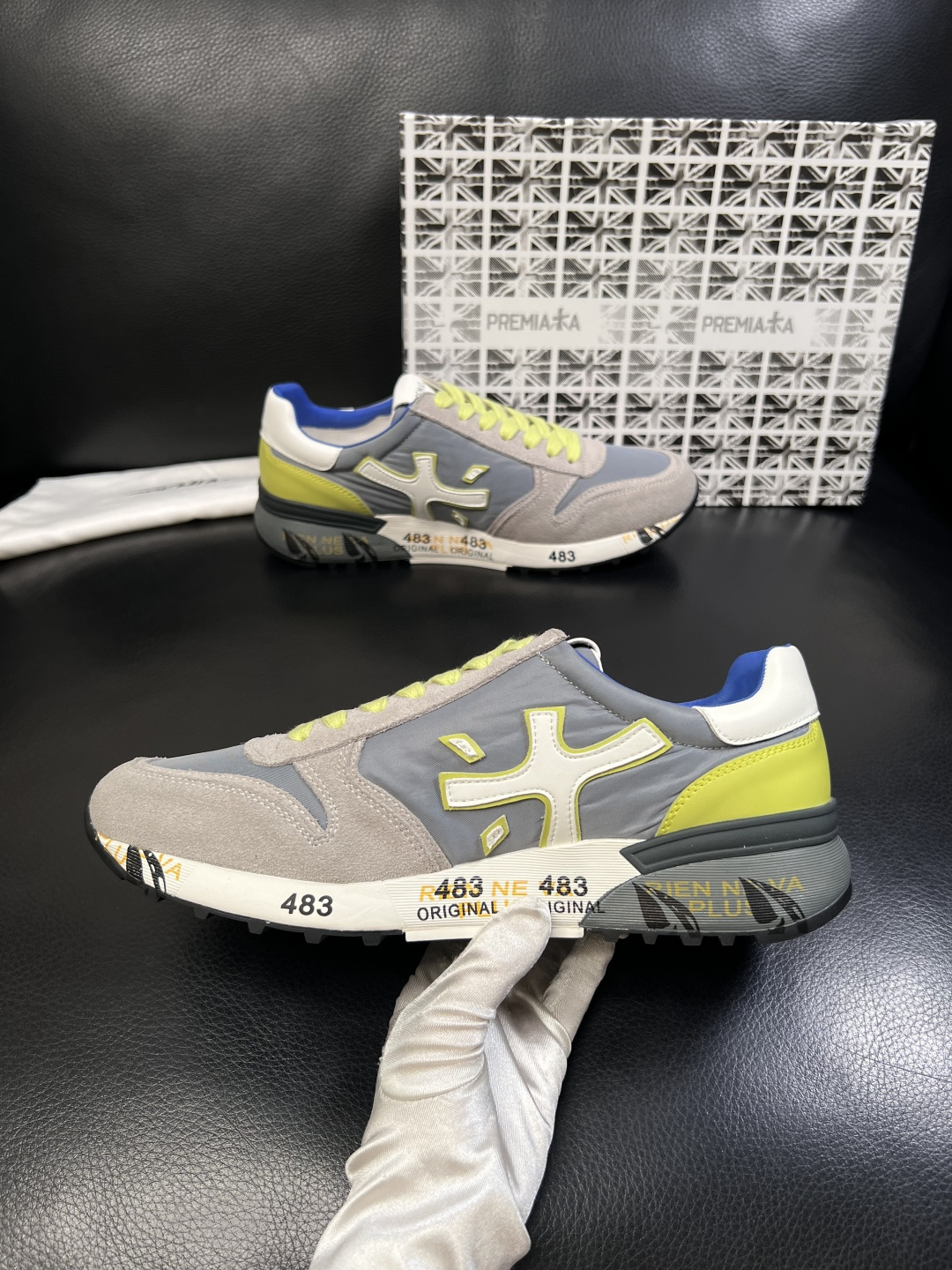 ⚠️只换码不退⚠️   PREMIATA 高品质   顶级工艺品  普瑞米亚达 小牛皮低帮运动鞋本款运动