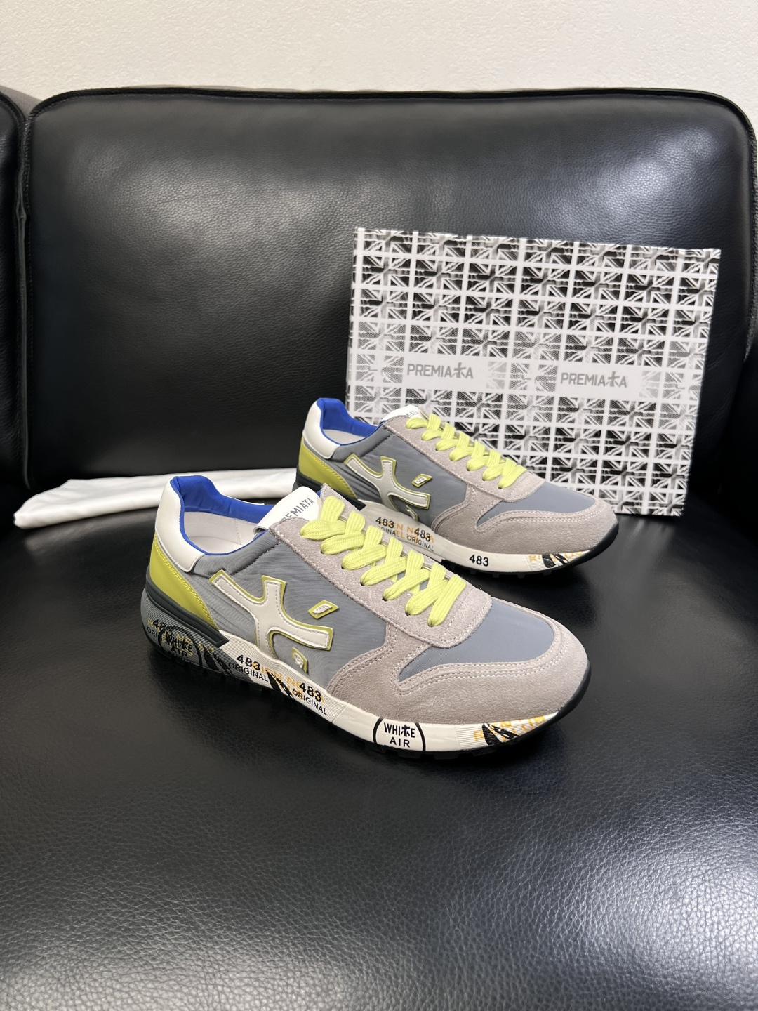 ⚠️只换码不退⚠️   PREMIATA 高品质   顶级工艺品  普瑞米亚达 小牛皮低帮运动鞋本款运动
