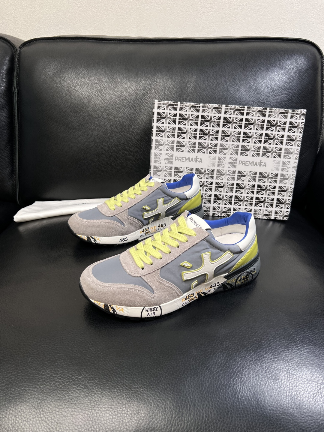 ⚠️只换码不退⚠️   PREMIATA 高品质   顶级工艺品  普瑞米亚达 小牛皮低帮运动鞋本款运动