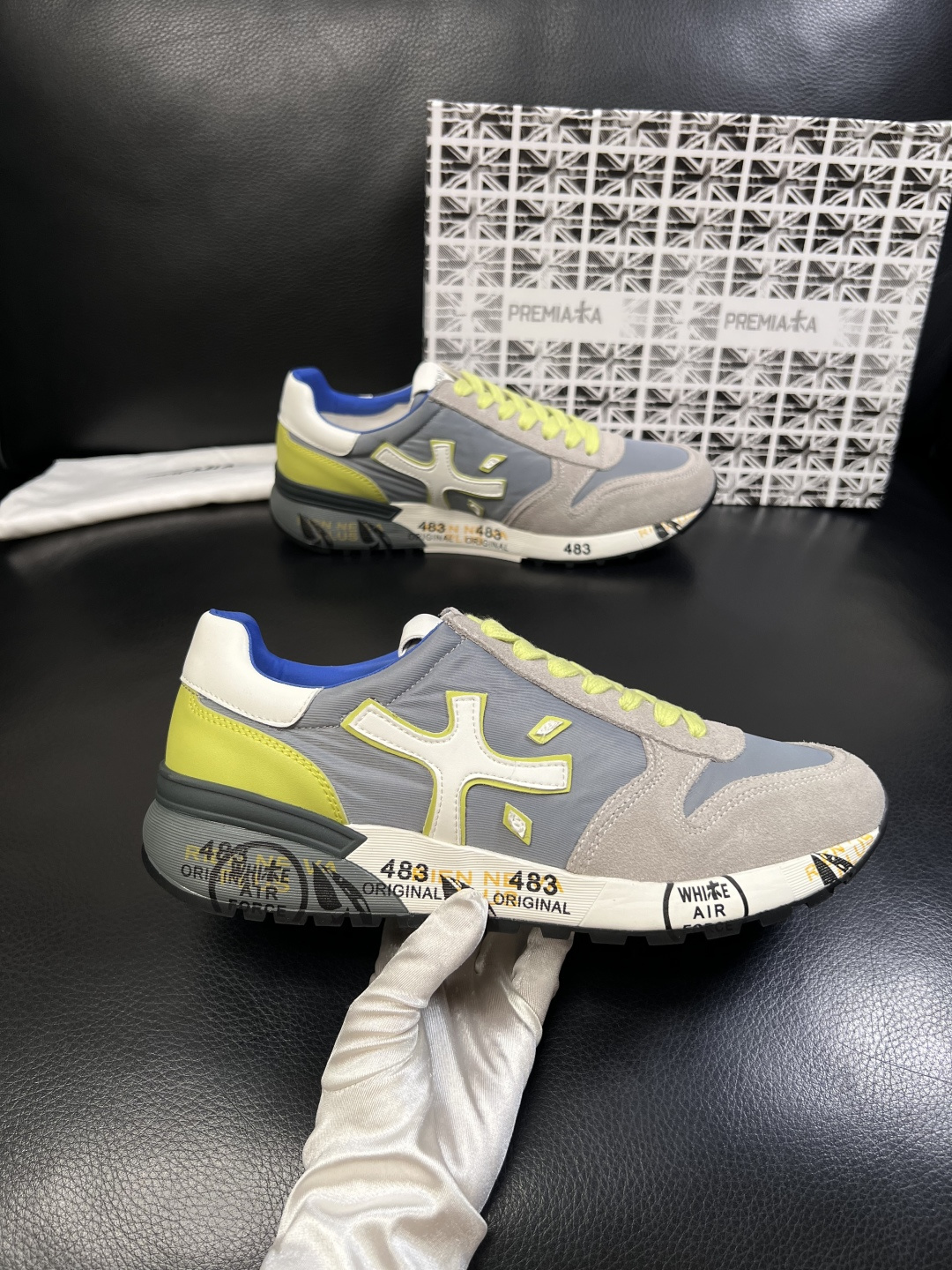 ⚠️只换码不退⚠️   PREMIATA 高品质   顶级工艺品  普瑞米亚达 小牛皮低帮运动鞋本款运动
