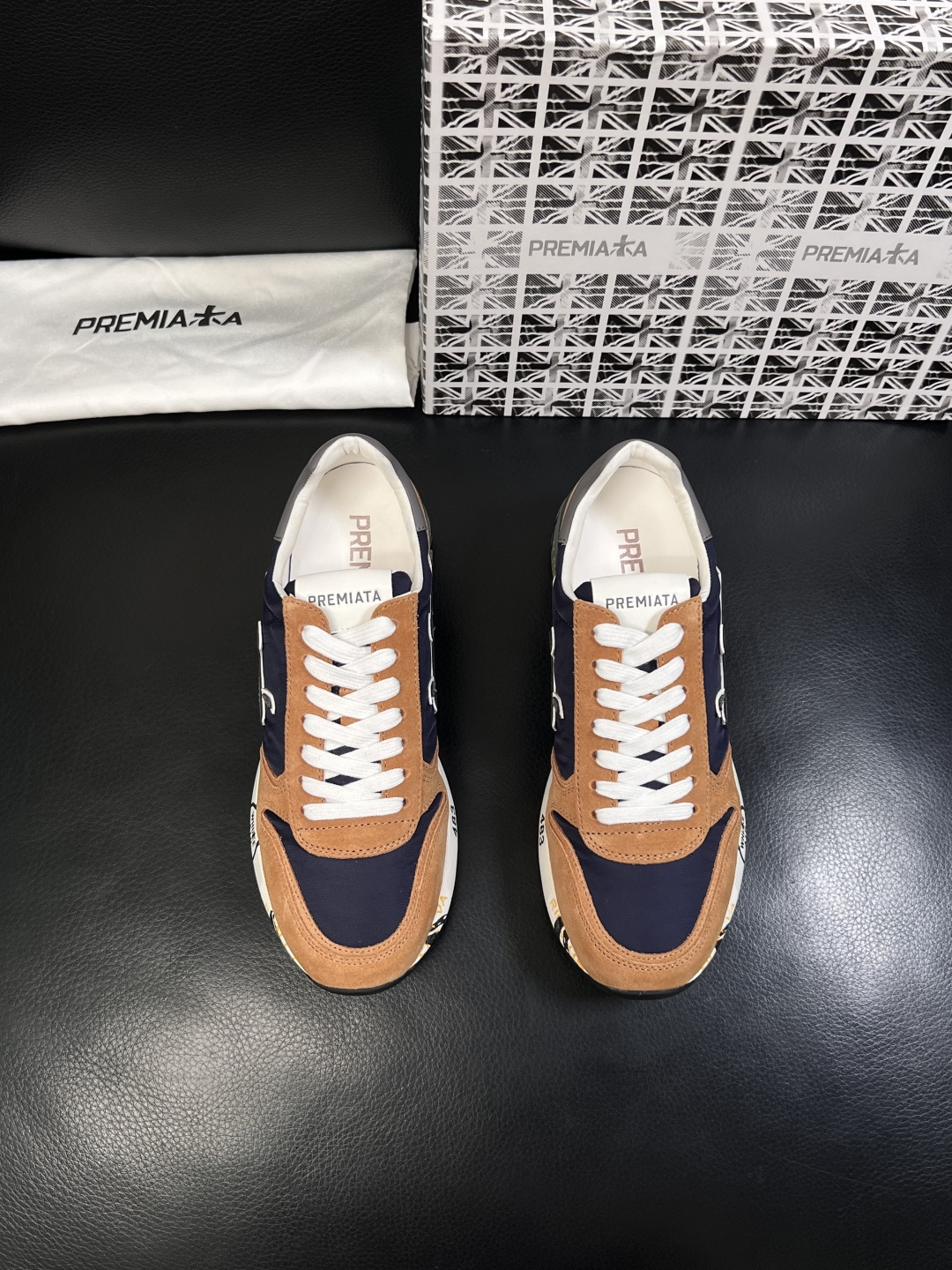 ⚠️只换码不退⚠️   PREMIATA 高品质   顶级工艺品  普瑞米亚达 小牛皮低帮运动鞋本款运动