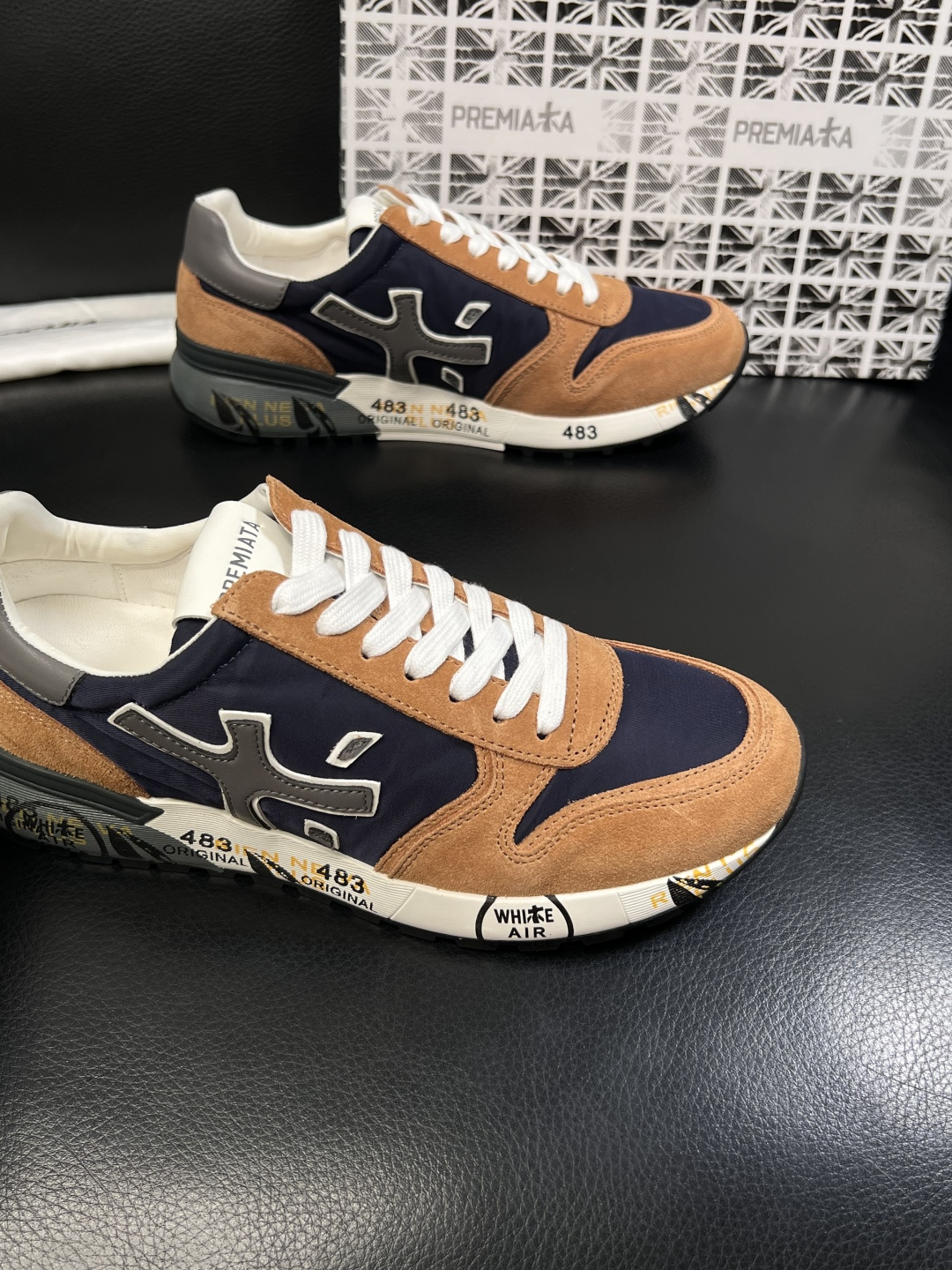 ⚠️只换码不退⚠️   PREMIATA 高品质   顶级工艺品  普瑞米亚达 小牛皮低帮运动鞋本款运动
