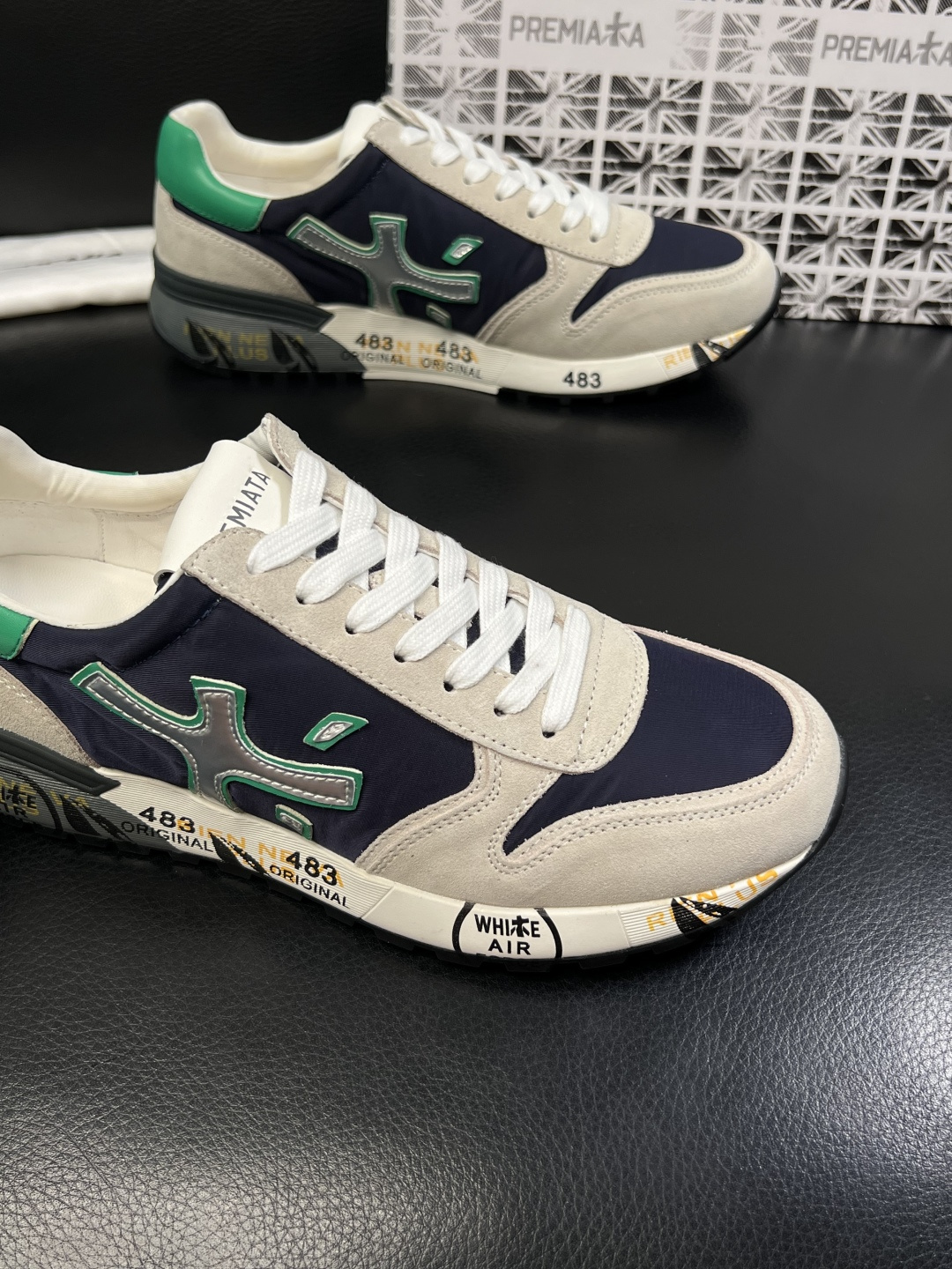 ⚠️只换码不退⚠️   PREMIATA 高品质   顶级工艺品  普瑞米亚达 小牛皮低帮运动鞋本款运动